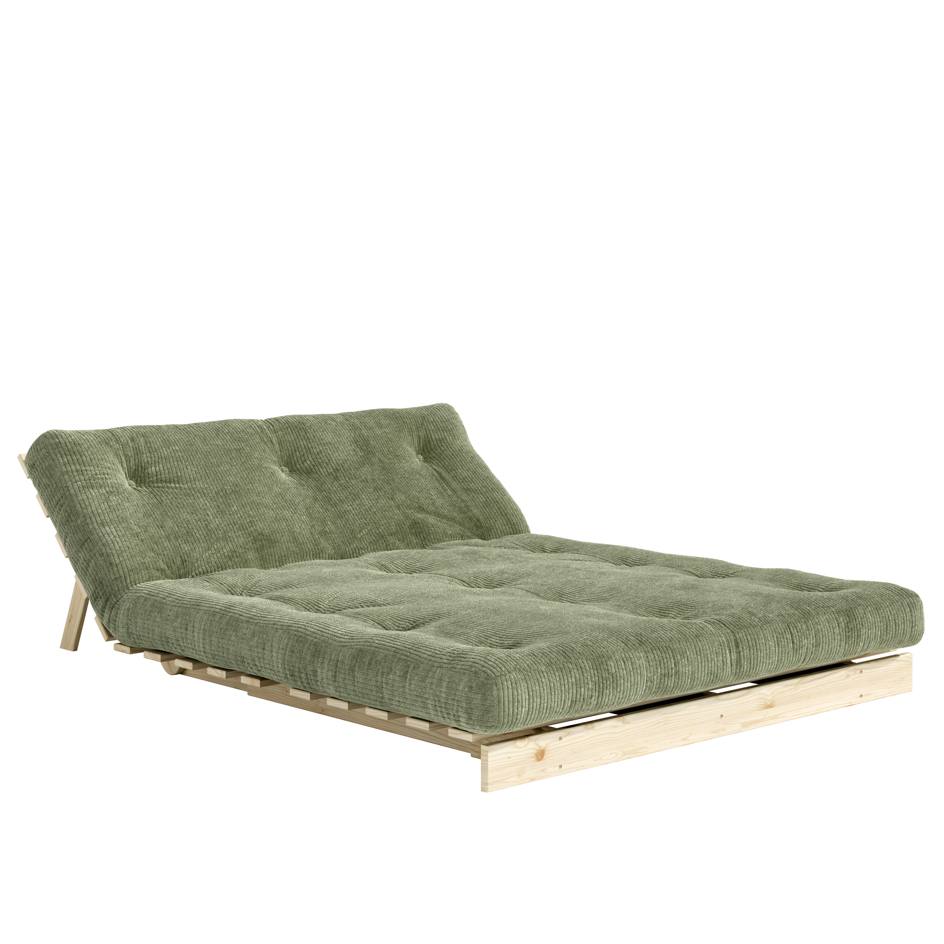 Karup Design Roots Sovesofa Raw/Khaki Green 140cm