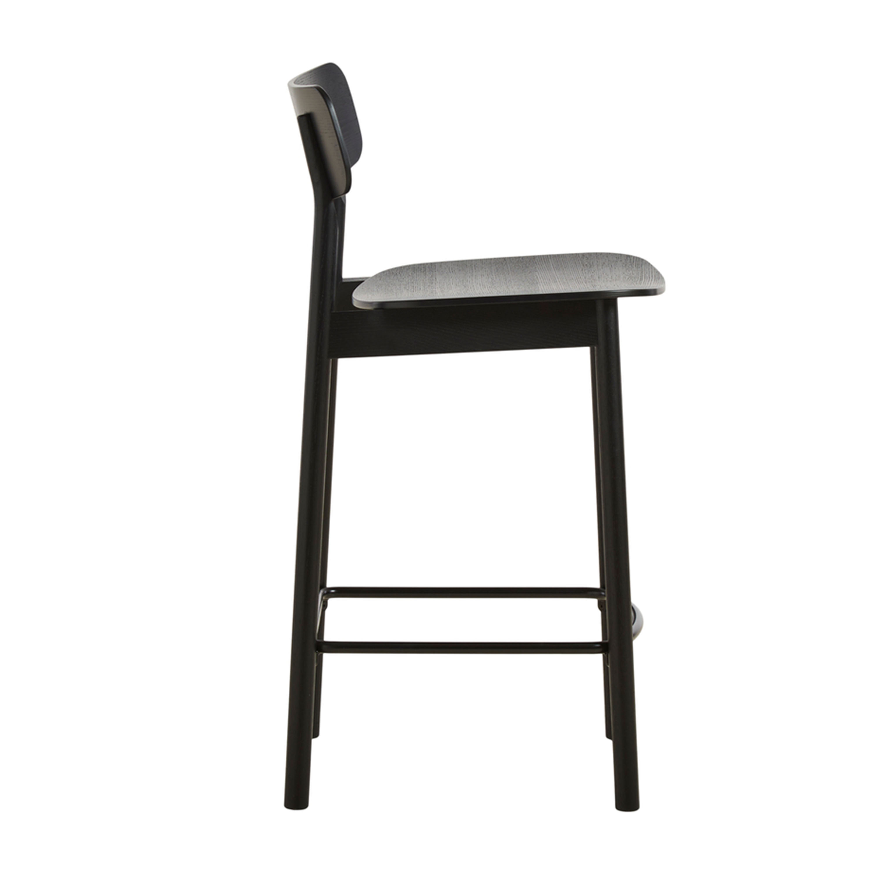 Woud Soma Baarituoli Mustaksi maalattu saarni 91 cm