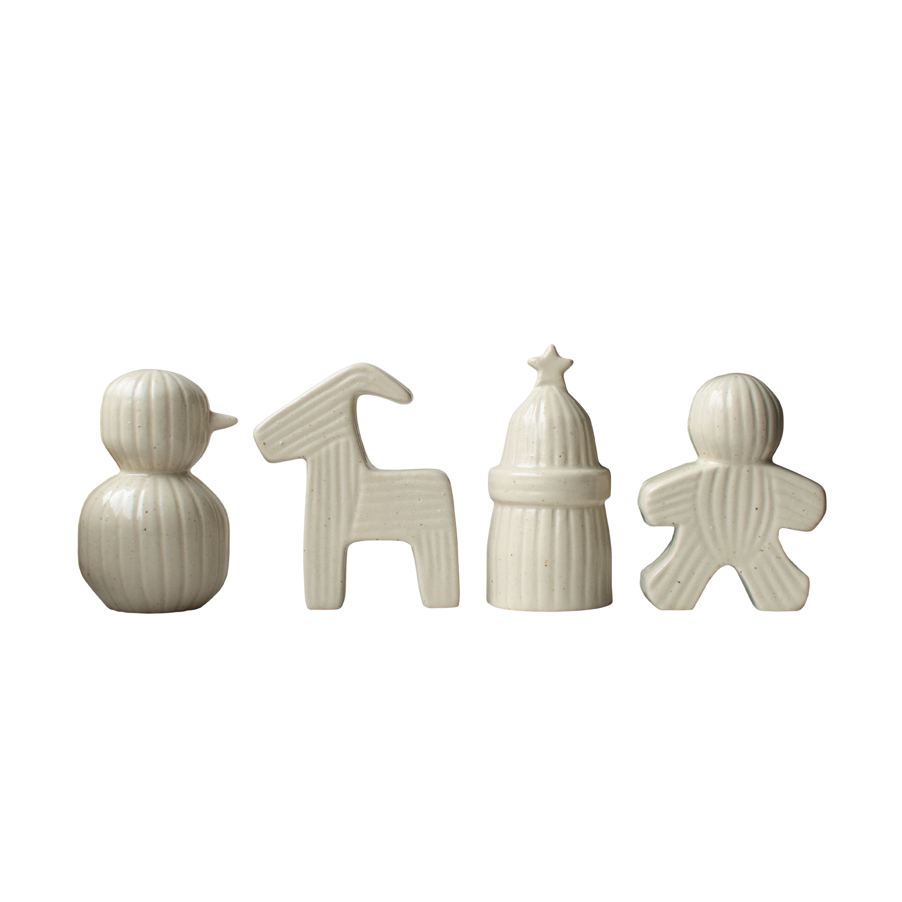 Christmas Train Dekoration Vanilla 4-pack