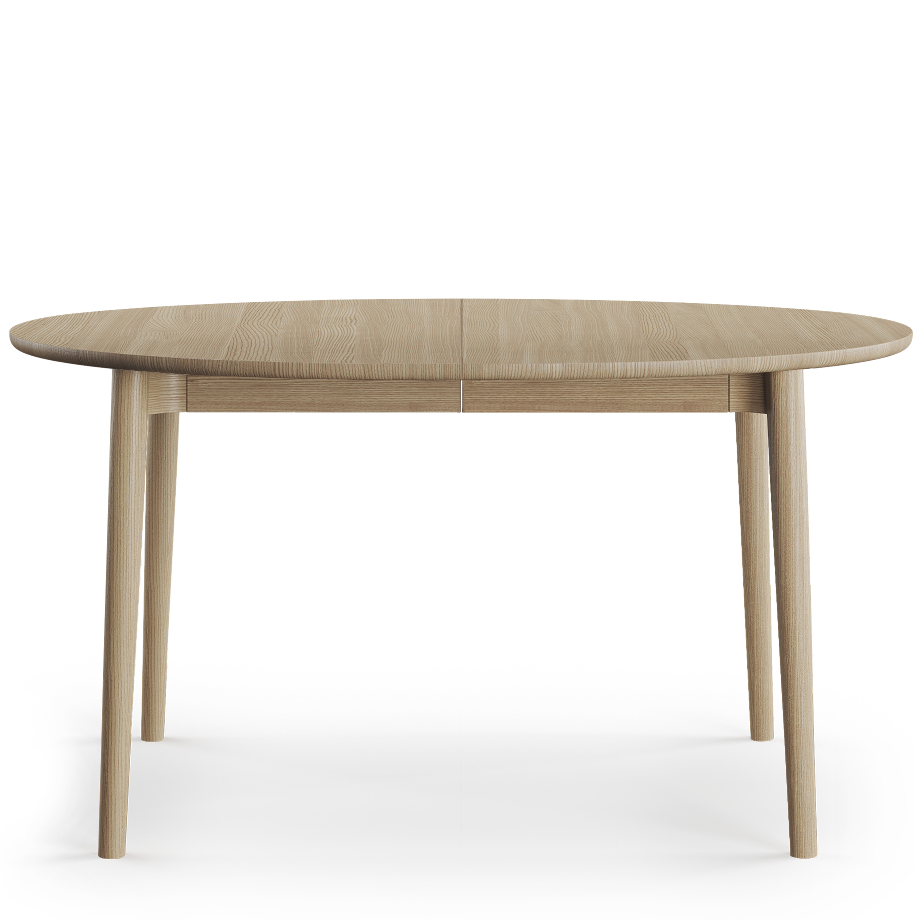 Expand Runt Matbord Light Oiled Oak Ø140