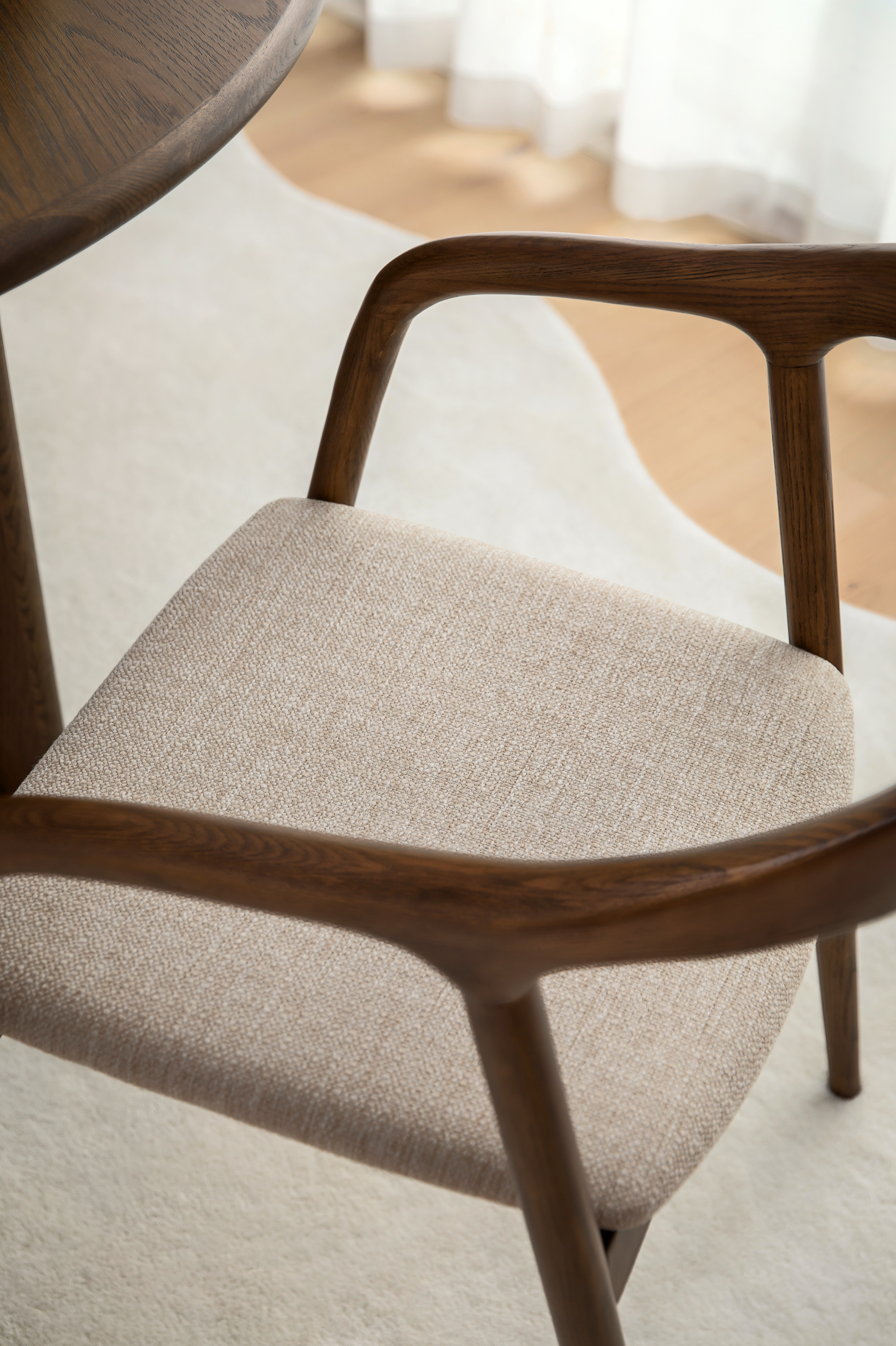 Sleepo Collection Casper Karmstol Brunbets/Natur