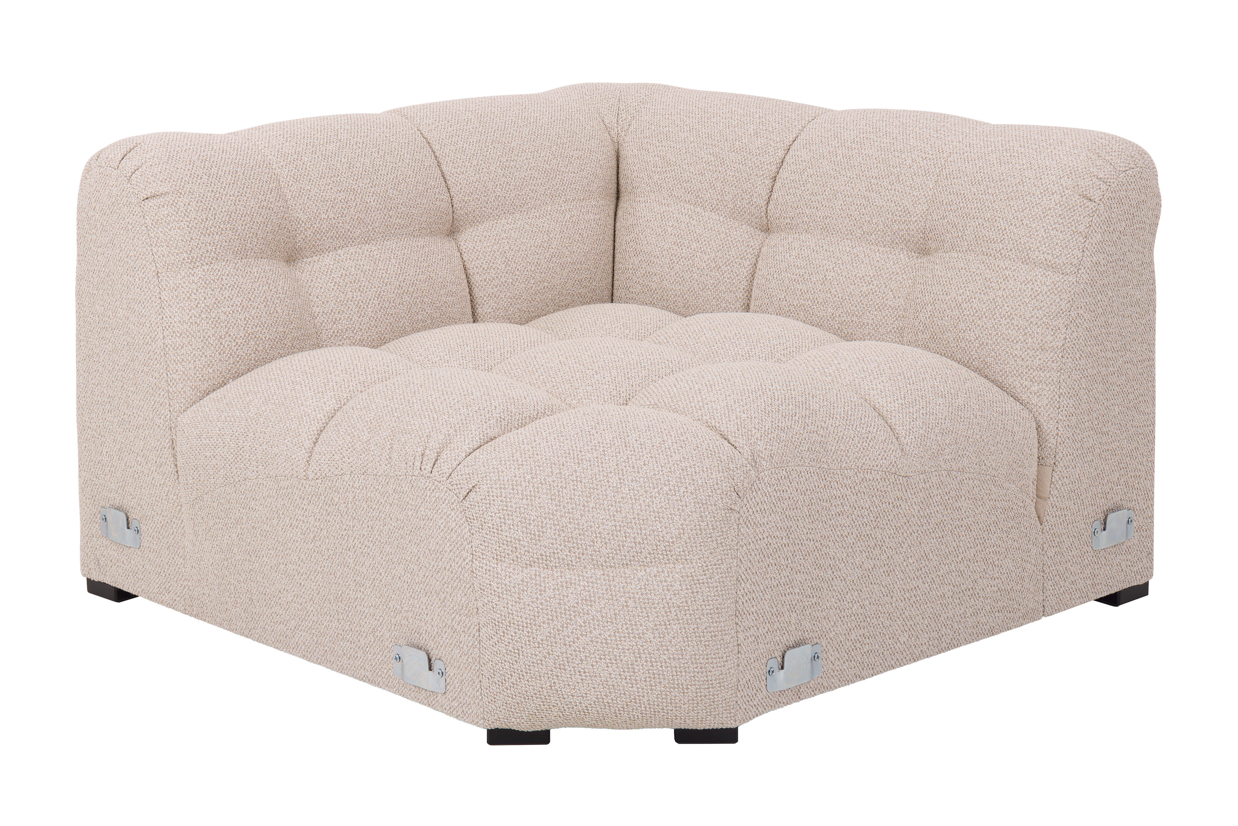 Sleepo Collection - Billie Eckenmodul Beige Bouclé 120cm - Sofas
