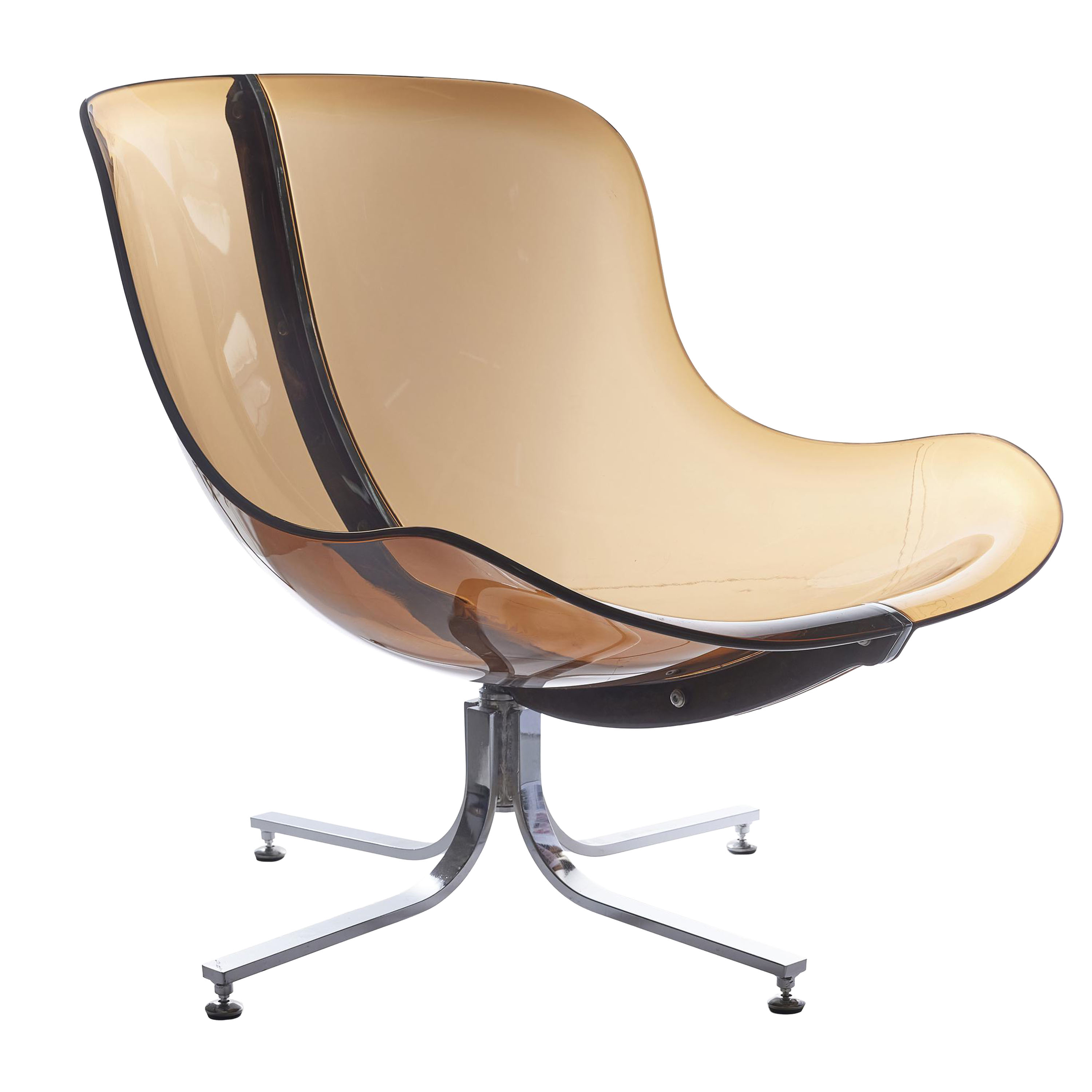 Glossy lenestol beige