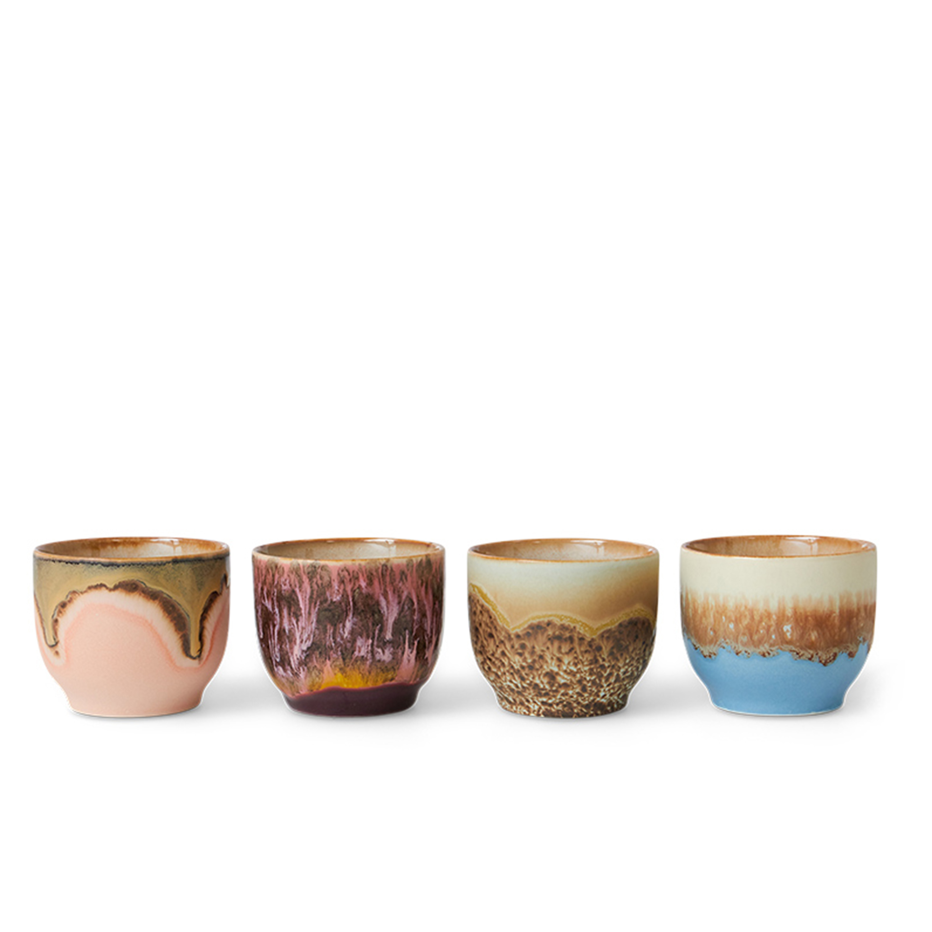 70s Ceramics Kaffekopp Lagoon 4-pack