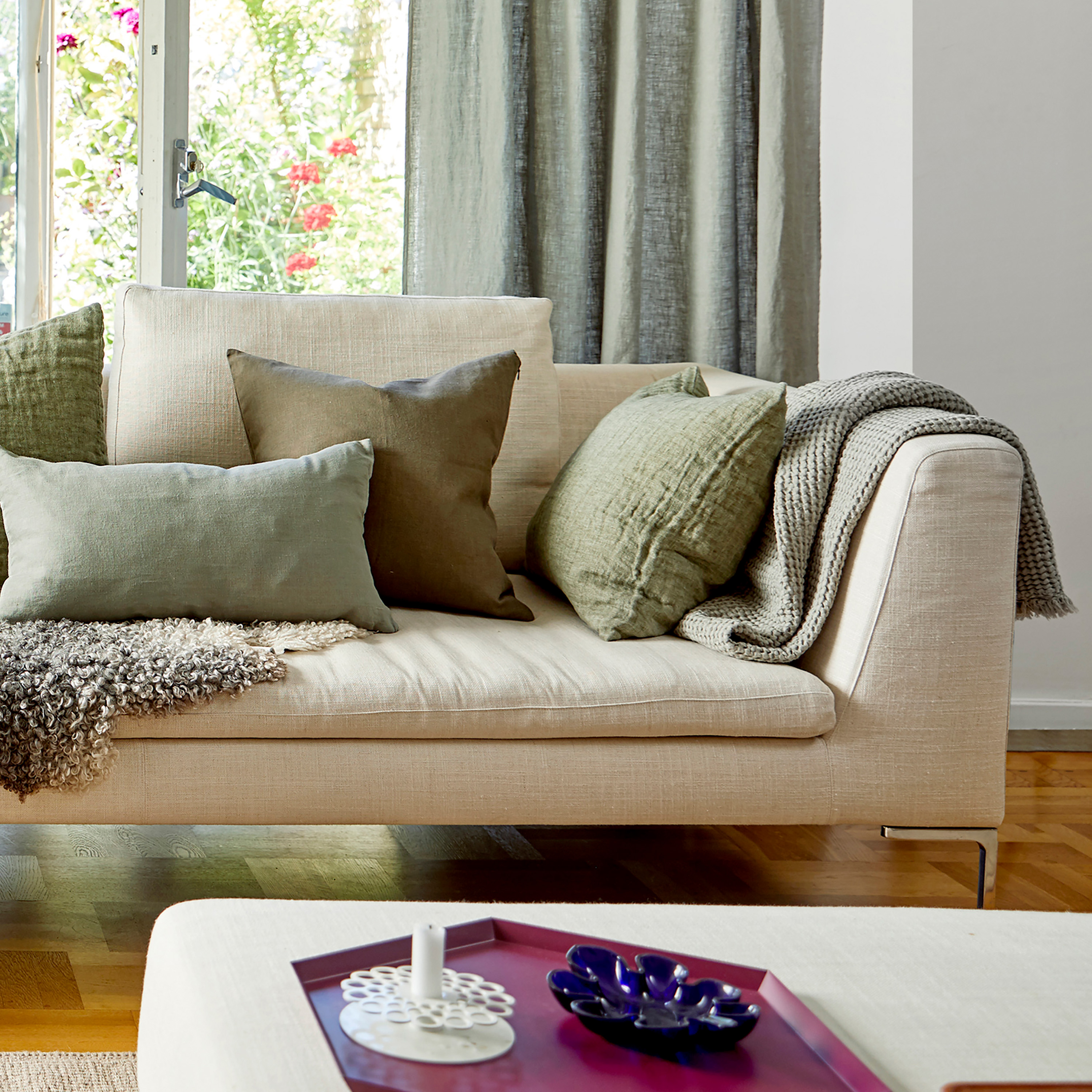 Himla Hannelin Kuddfodral Linne Herbary 50x50