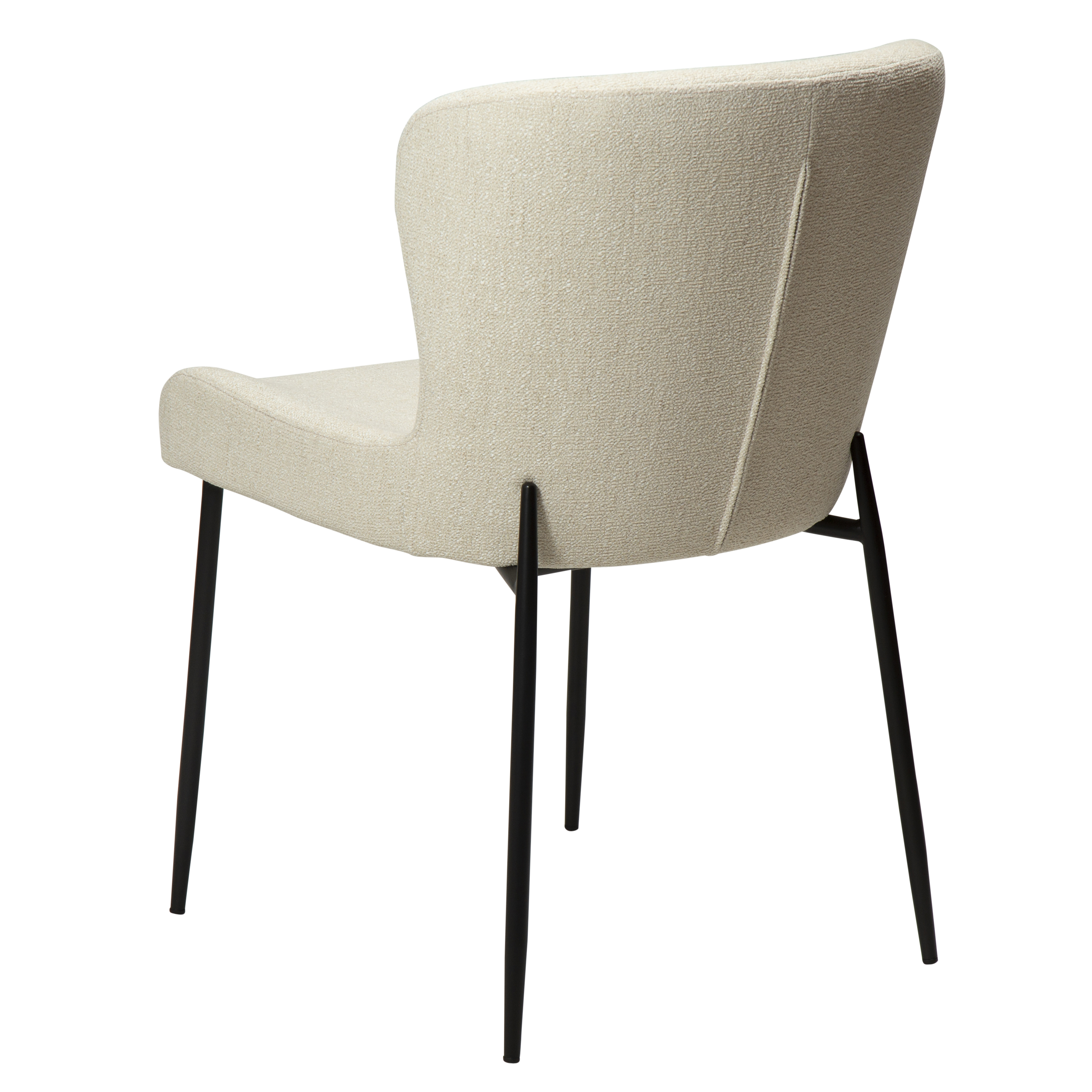 Dan Form Glam spisestol boucle lysebeige/svart