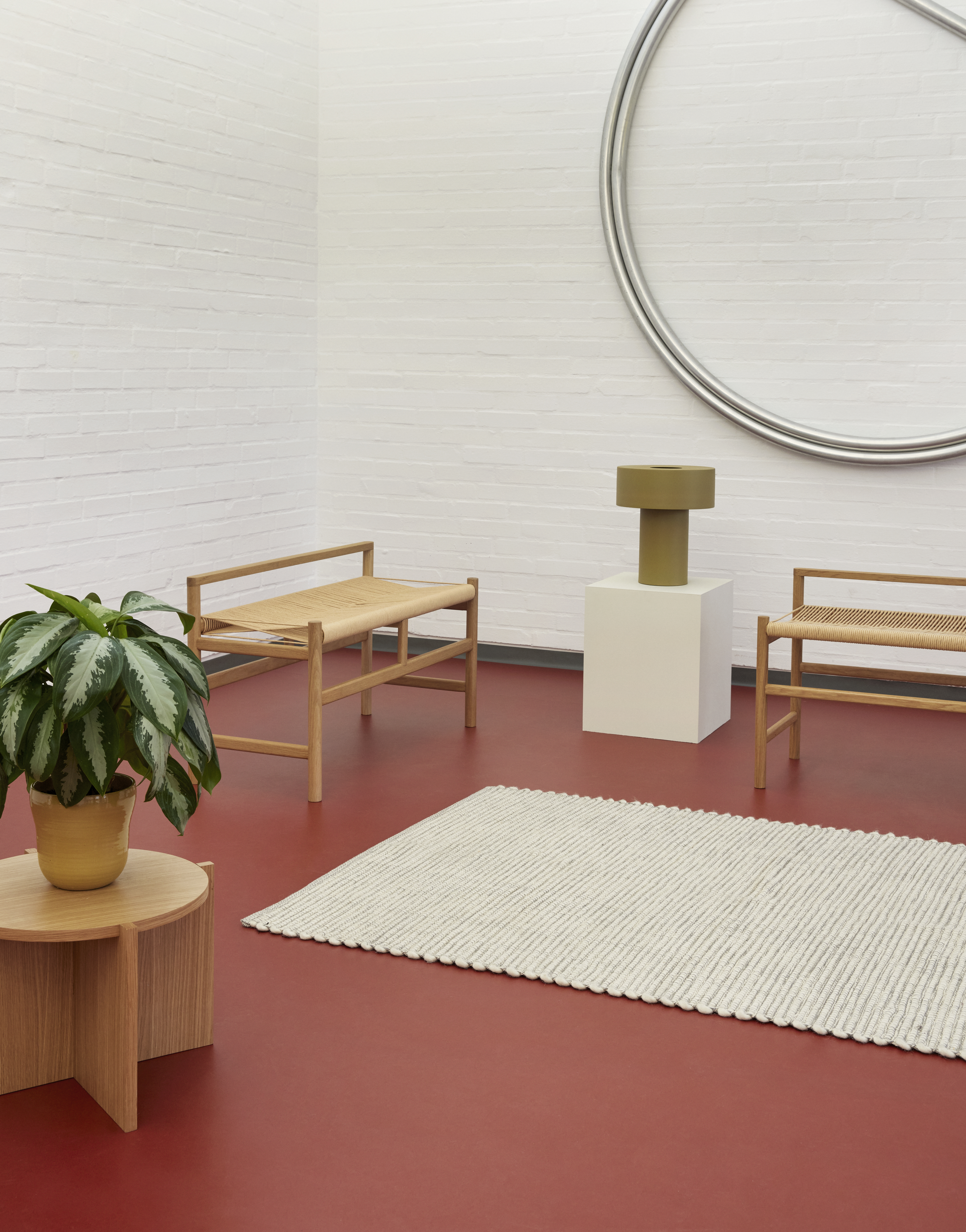 Hübsch Dash Seitentisch Natur Ø55