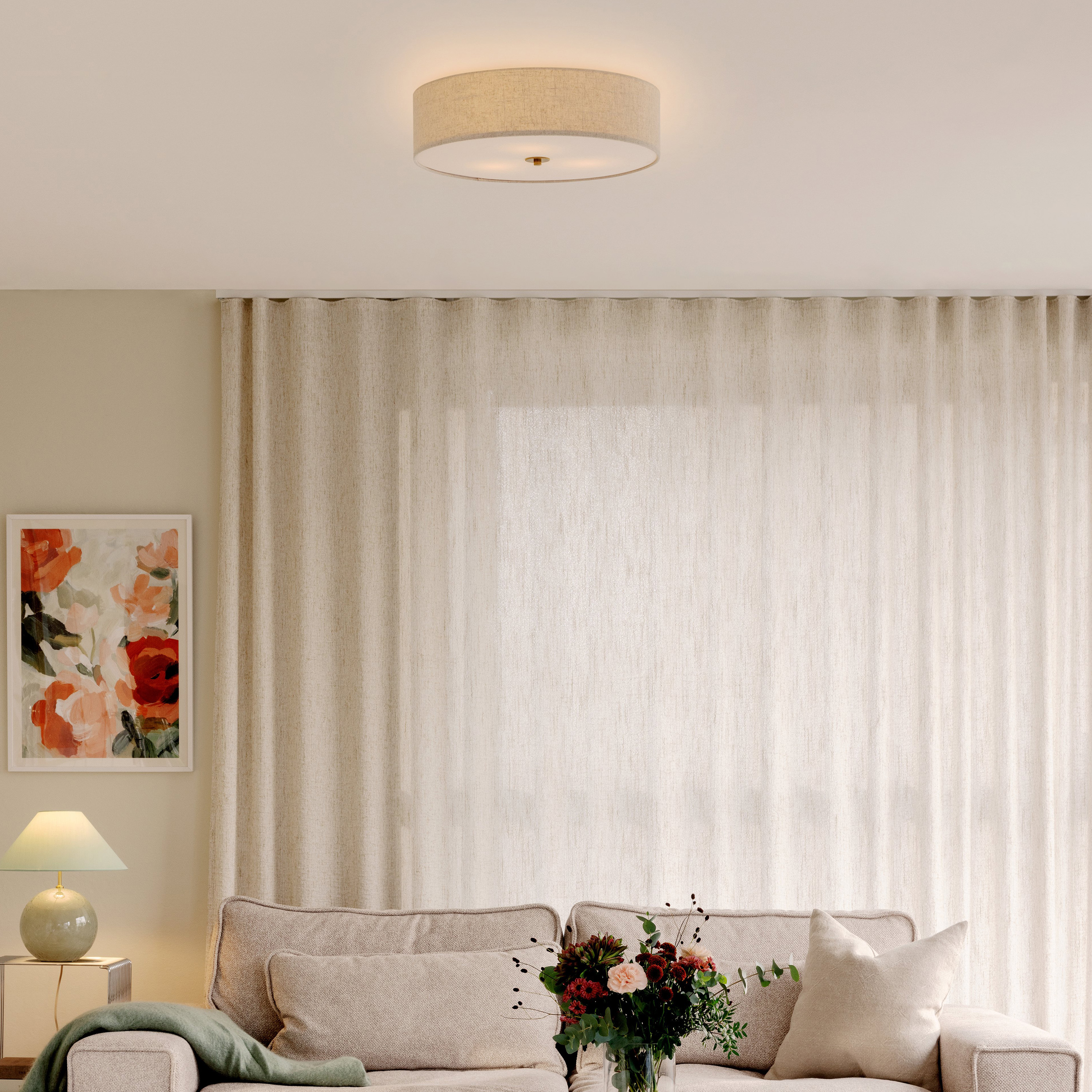 Globen Lighting Noah Deckenleuchte Beige Ø35