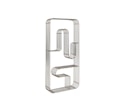 Curva Display Rectangular Vägghylla Silver