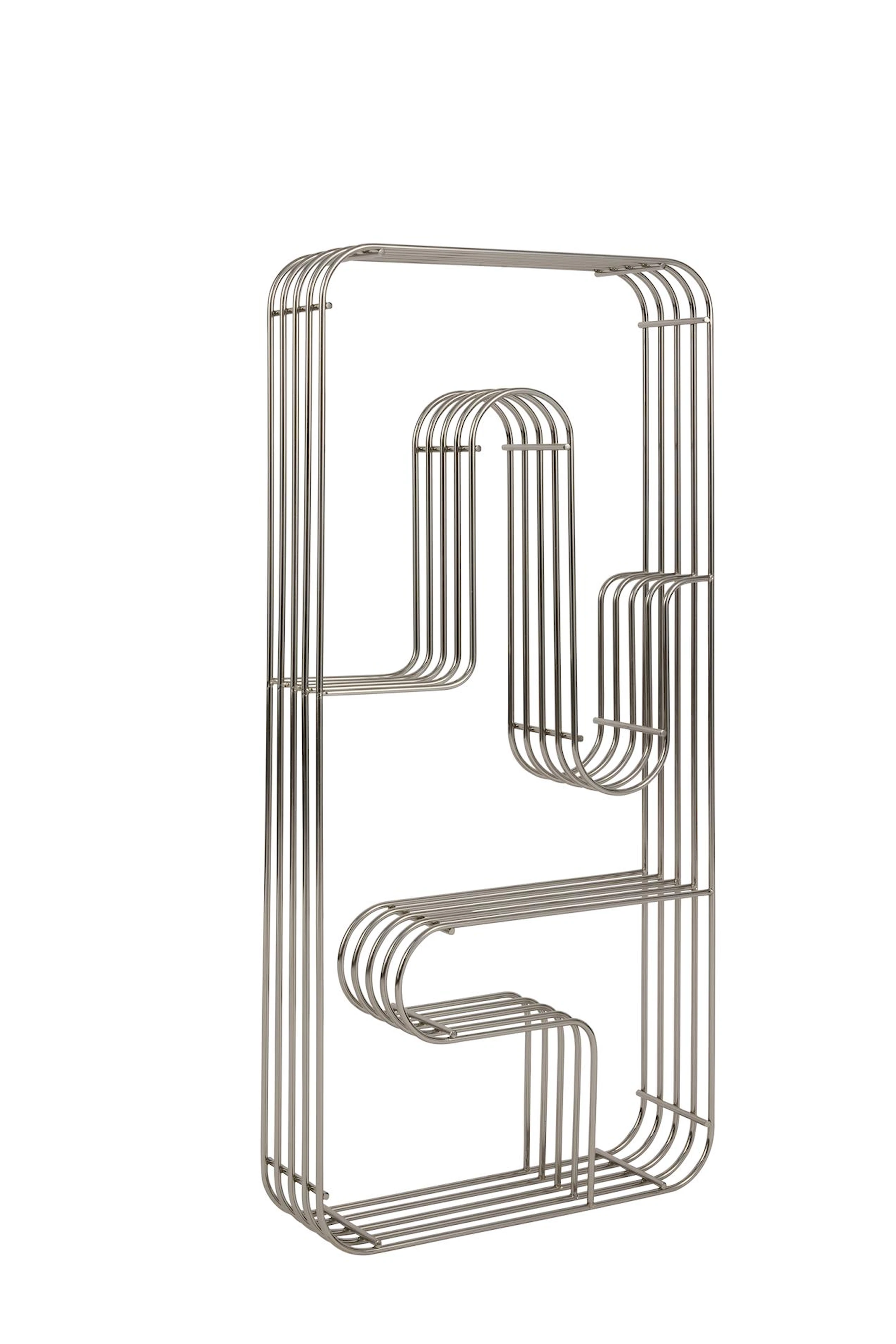 Curva Display Rectangular Seinähylly Silver