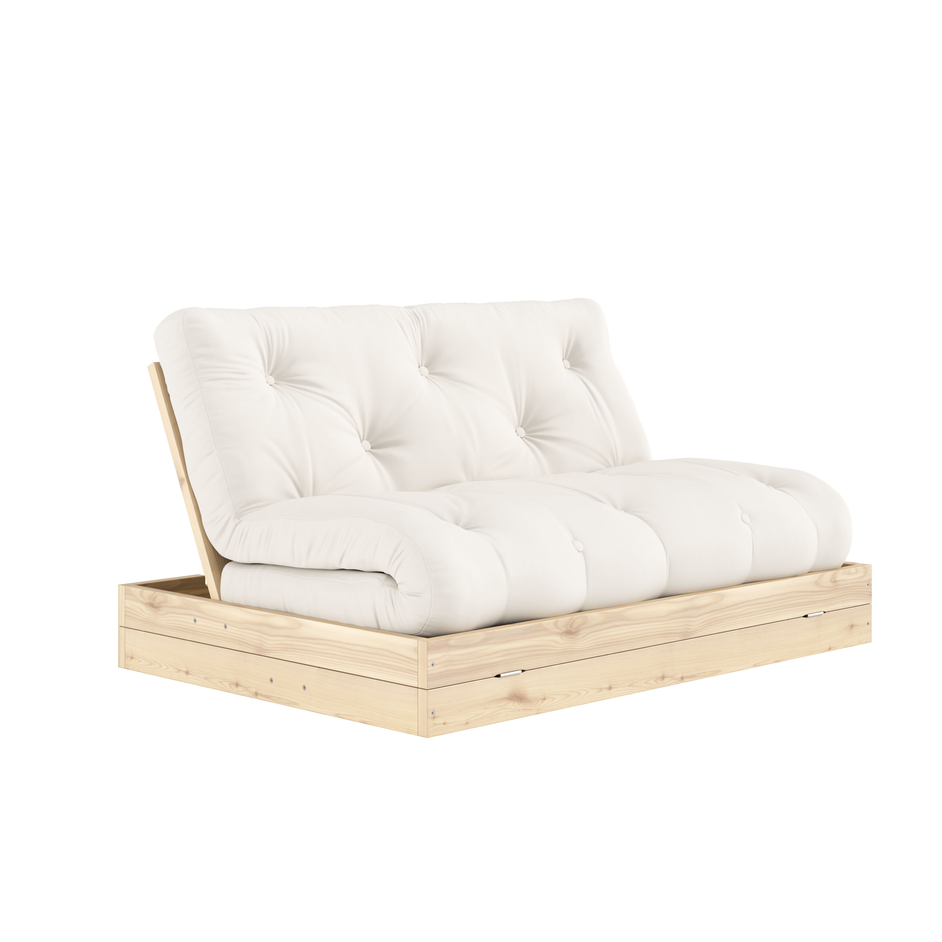 Flip Bäddsoffa Raw ink madrass Natural 140x200