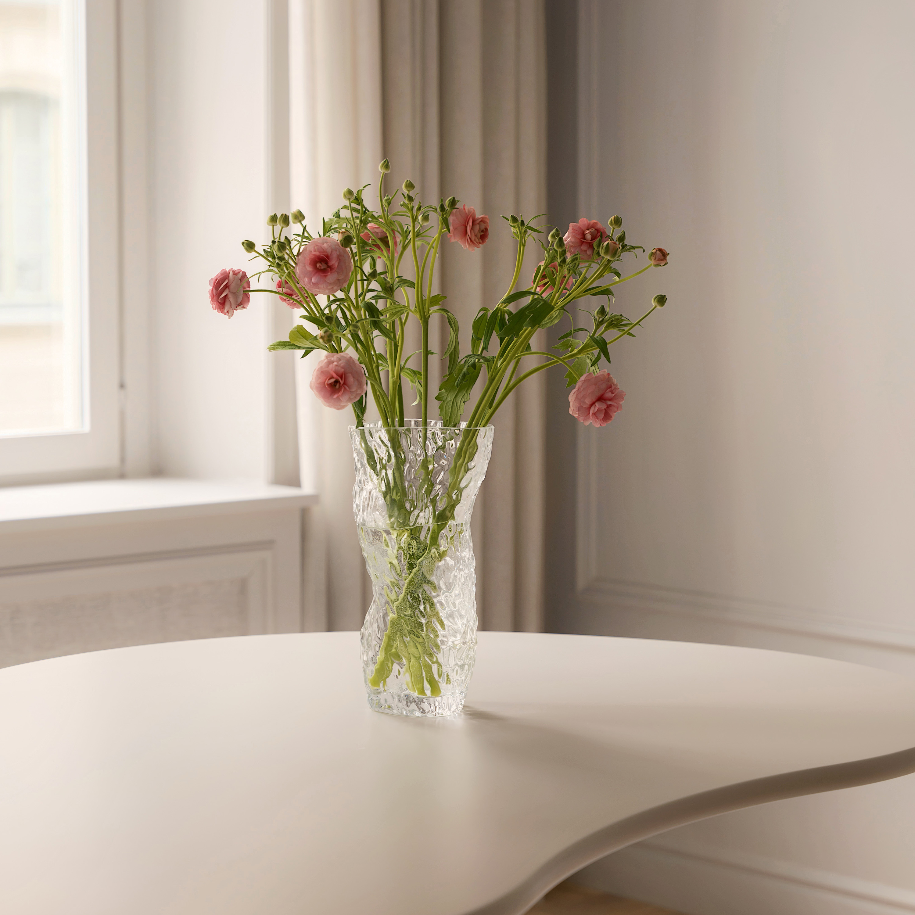 Hein Studio Ostrea Rock Glass Maljakko Clear 30cm