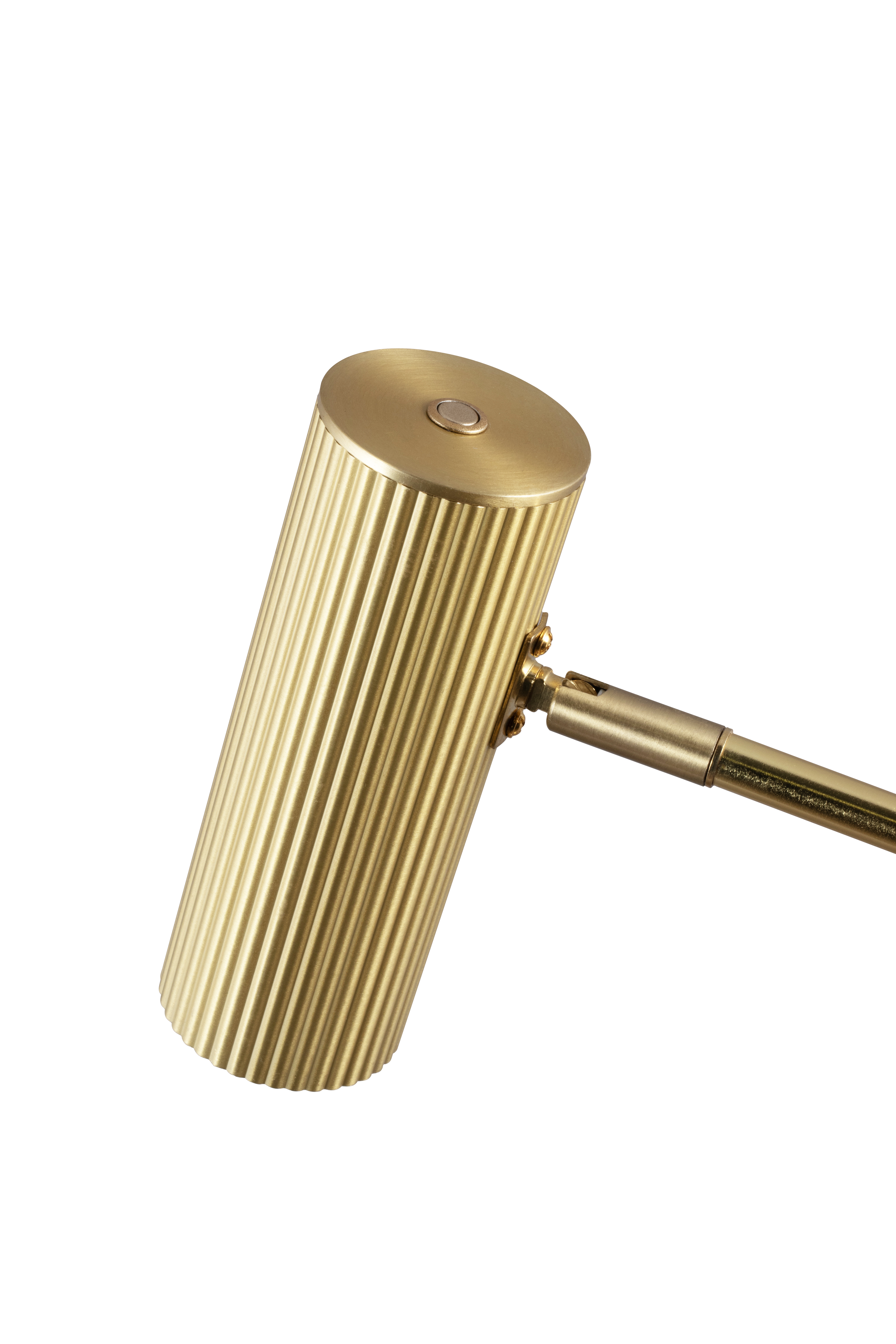 Globen Lighting Hubble Read Lattialamppu Harjattua Messinkiä 120cm