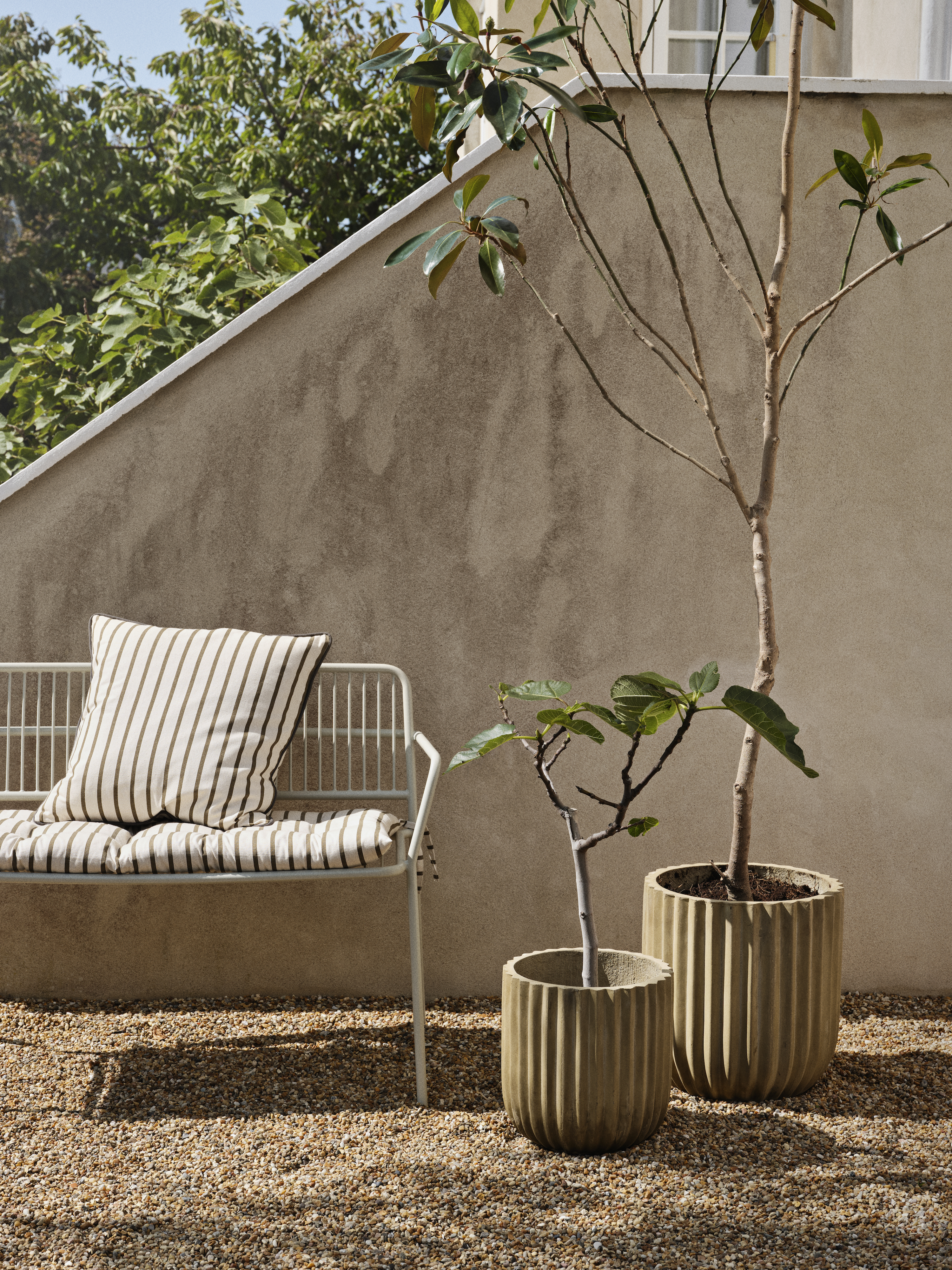 Broste Copenhagen Franca Kuddfodral Beige Grey 50x50