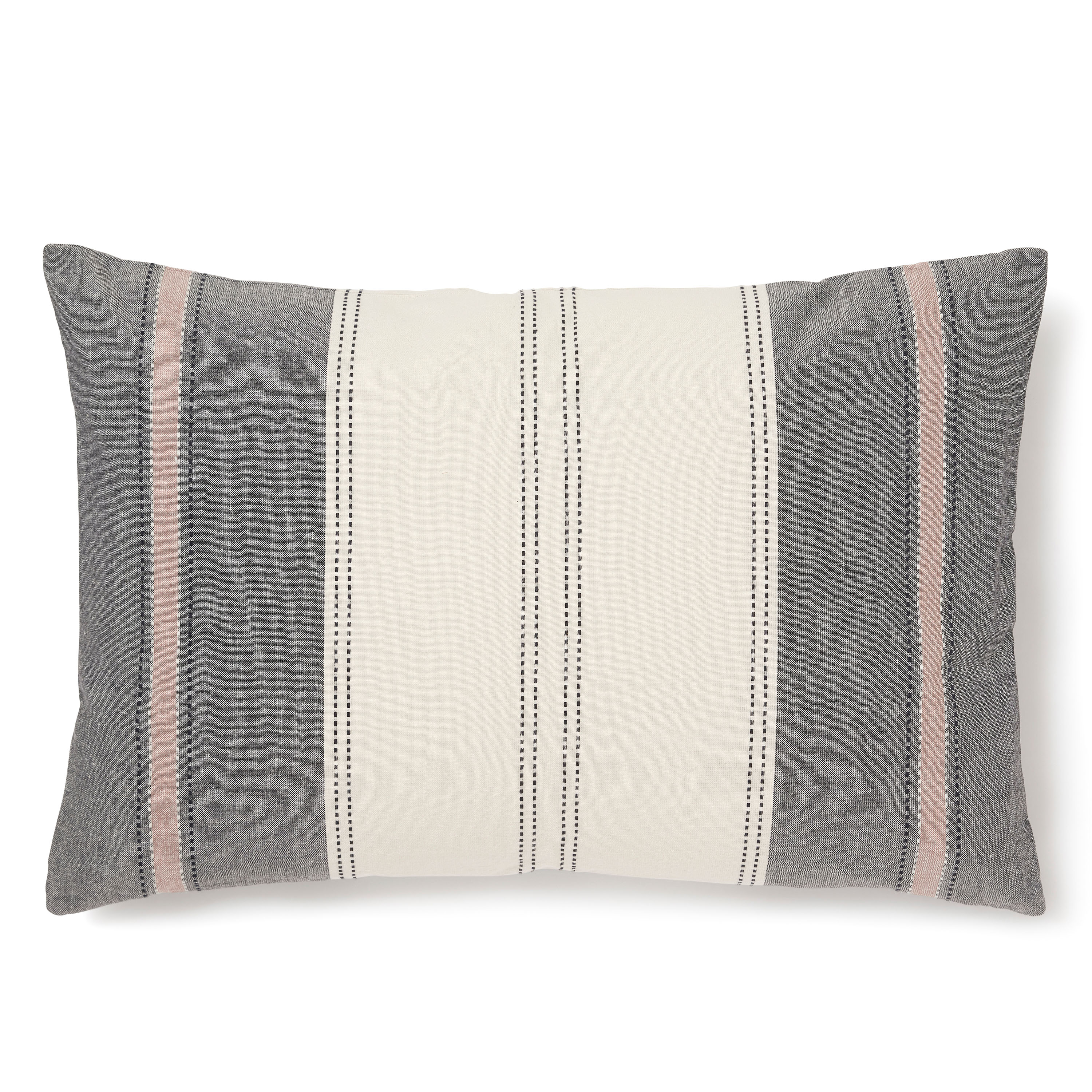 Lea Kuddfodral Svart/offwhite 40x60