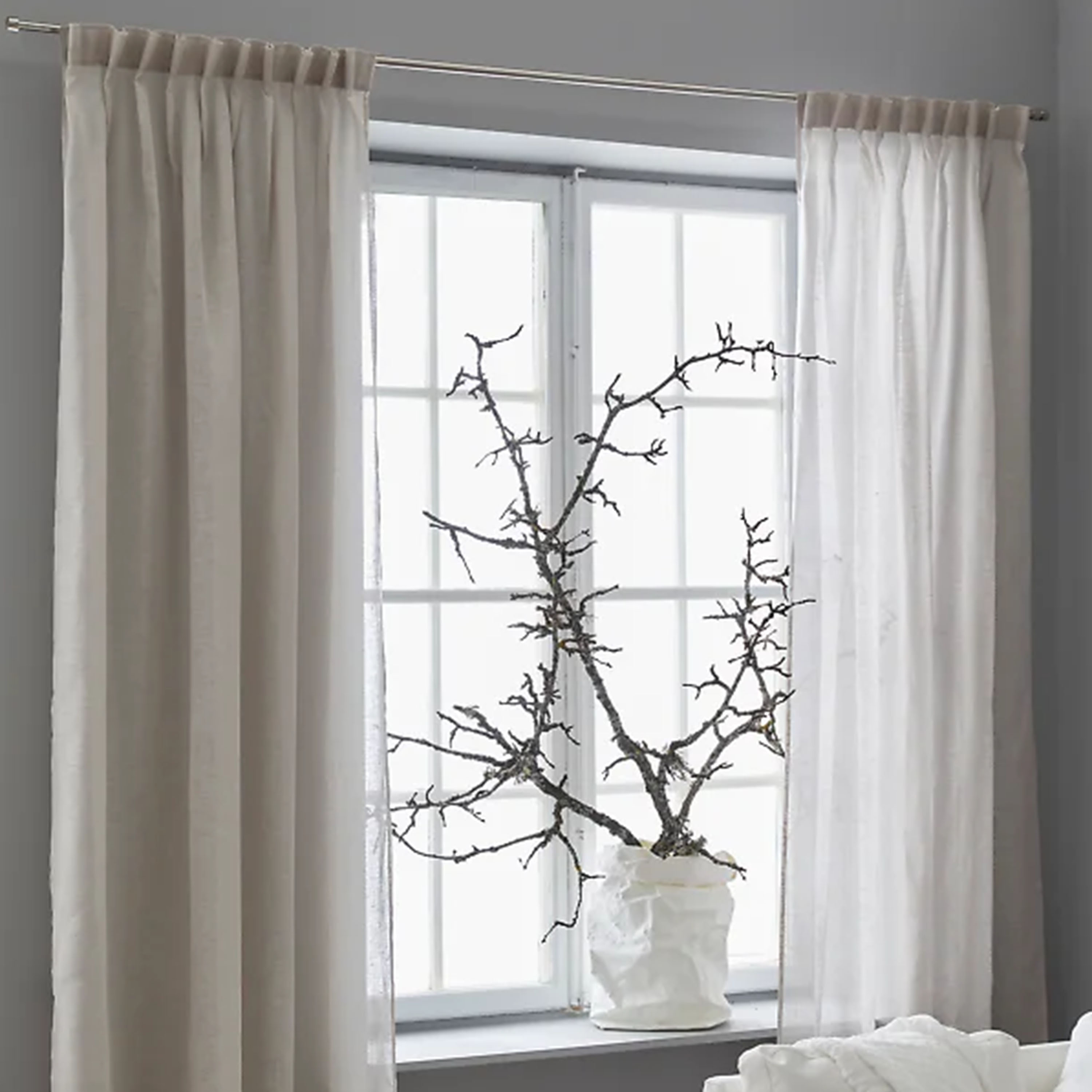 Himla Dalsland Vorhanglänge Leinen Pearl 290cm