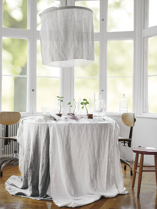 Lovely Linen Lovely Linneduk Light Grey 145x300