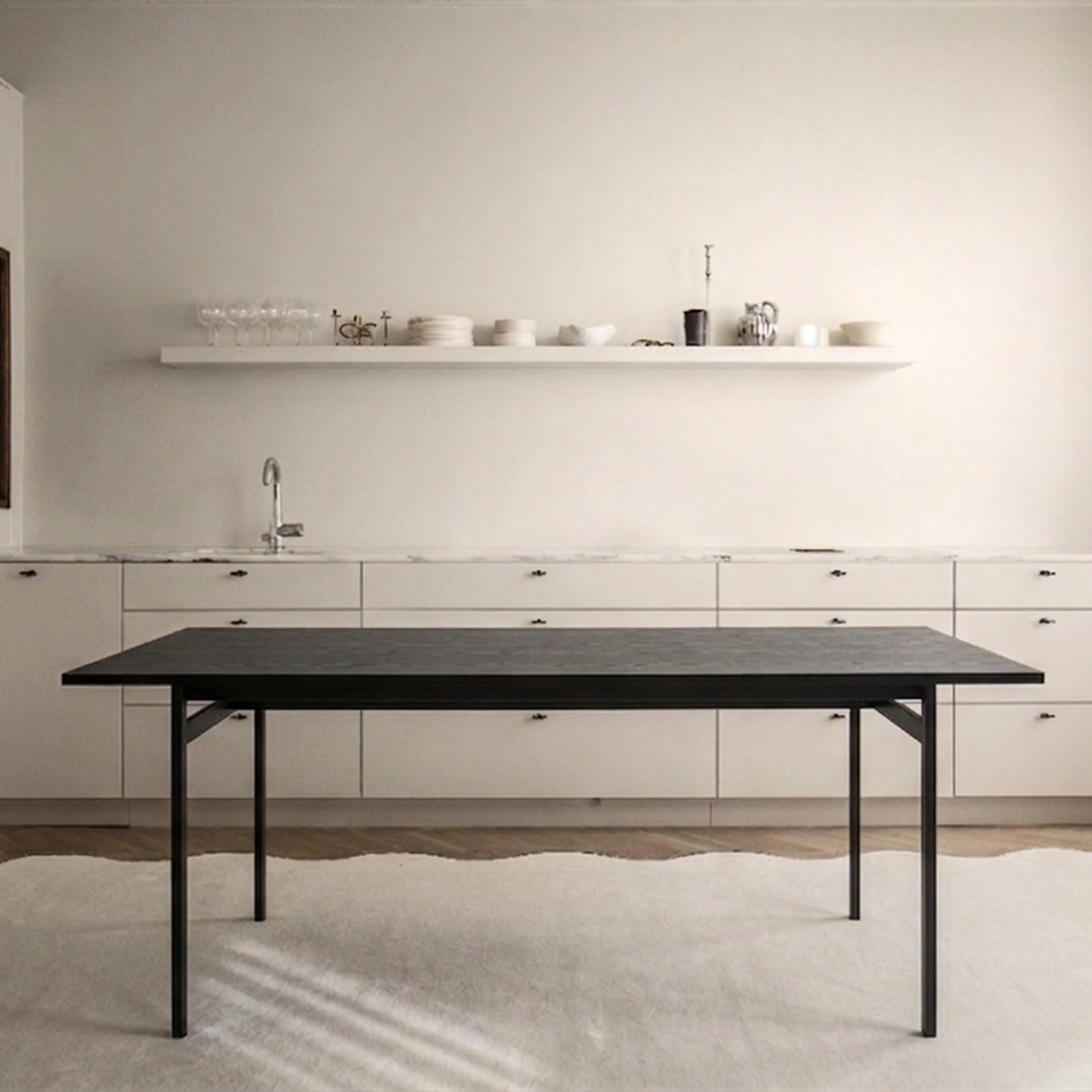 Sleepo Collection Evelyn Dining Table Black 200x90cm
