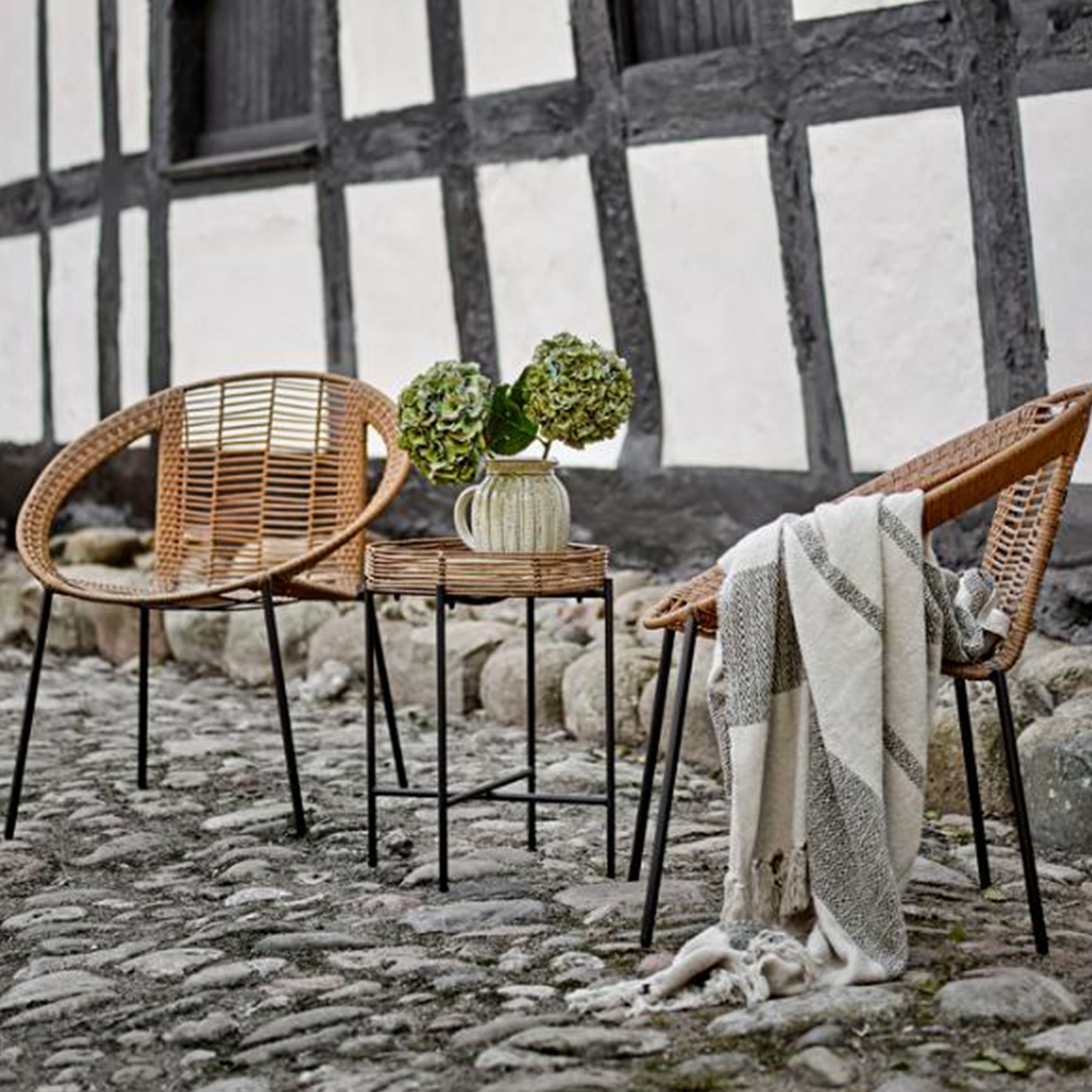 Bloomingville Dudine Loungesett Nature inkl. bord