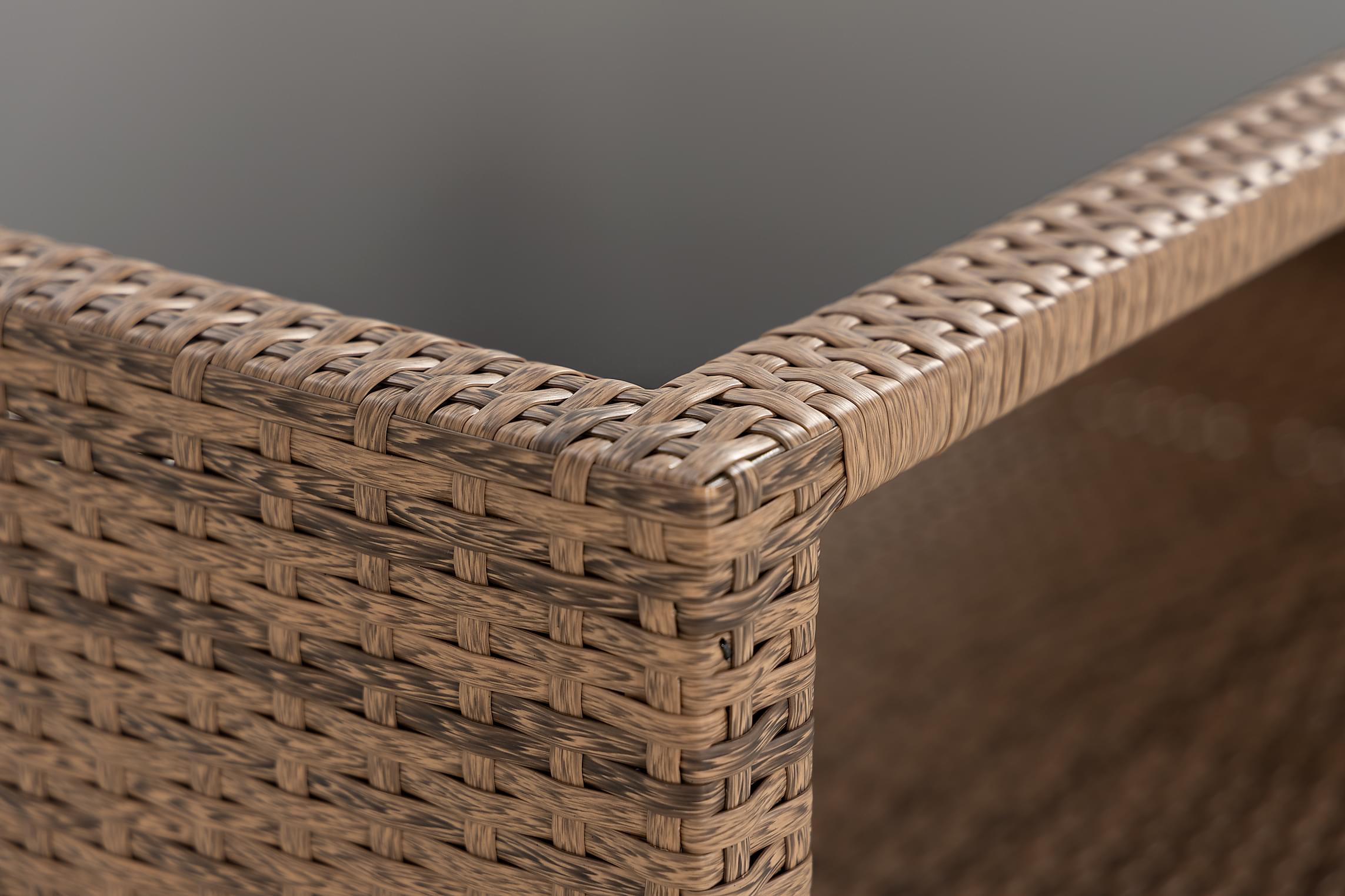 Nordic Outdoor Bora Soffbord m Hylla  Sand 113cm