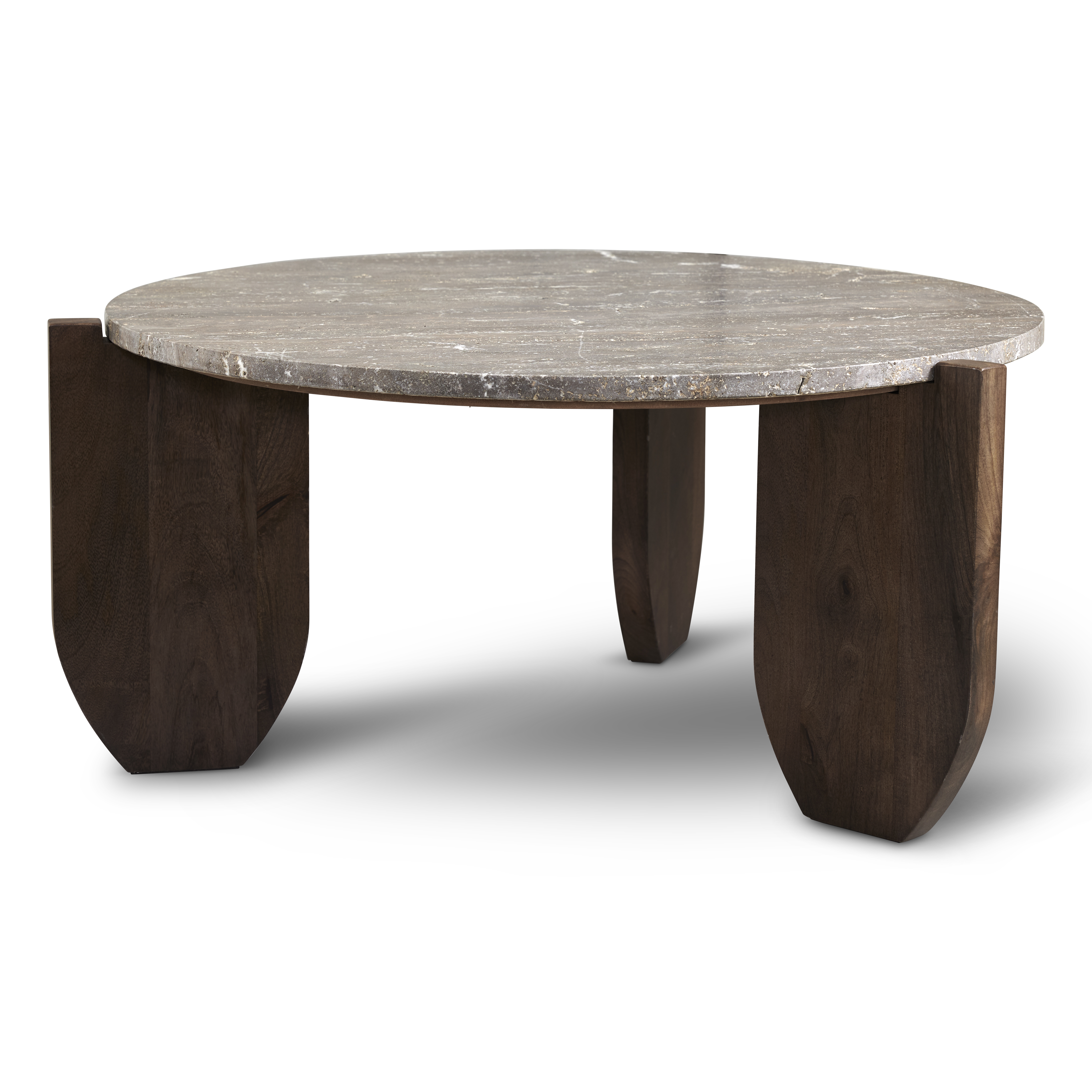 Tabella Soffbord Travertin Grå Ø100