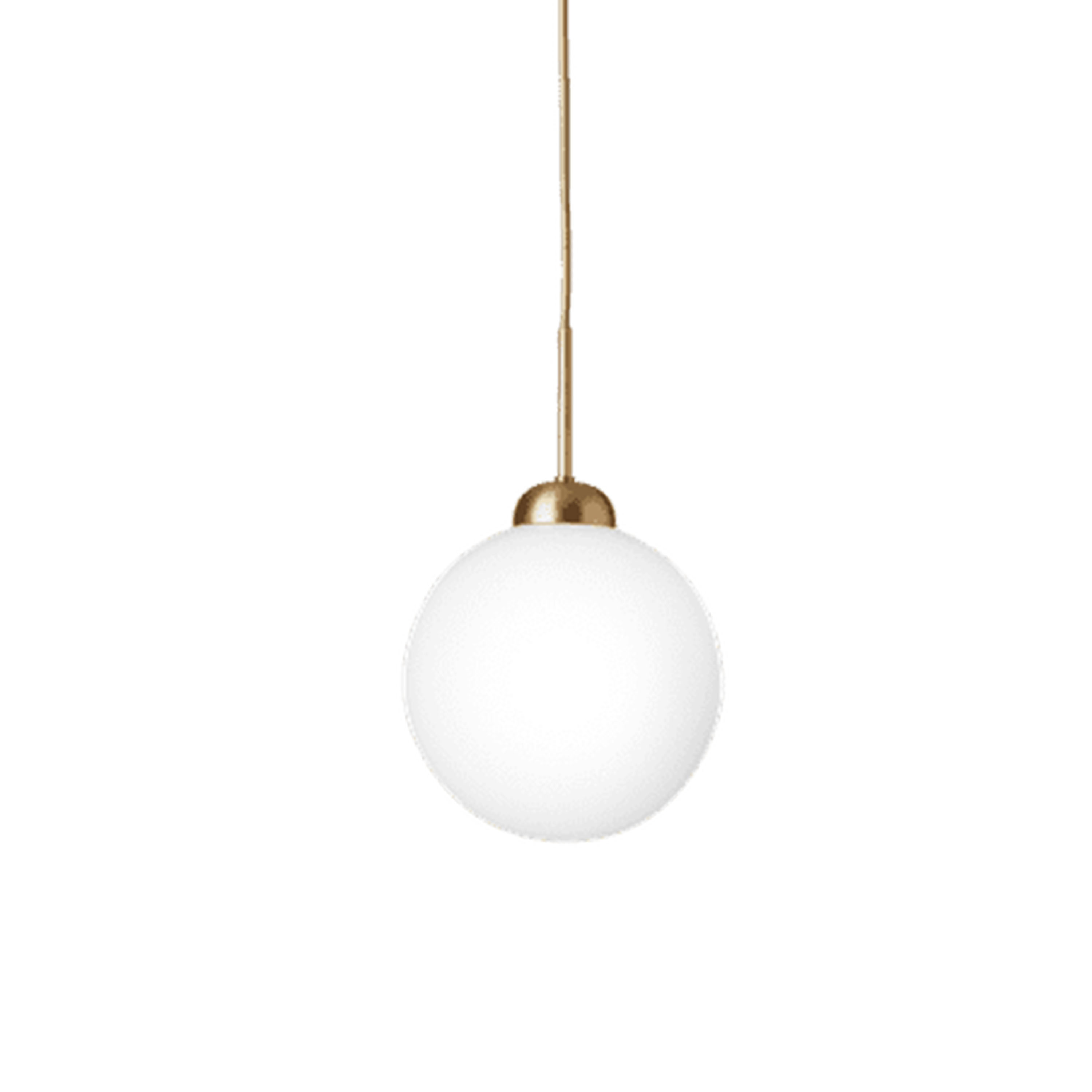 Apiales 1 Taklampa Brushed Brass/Opal Large