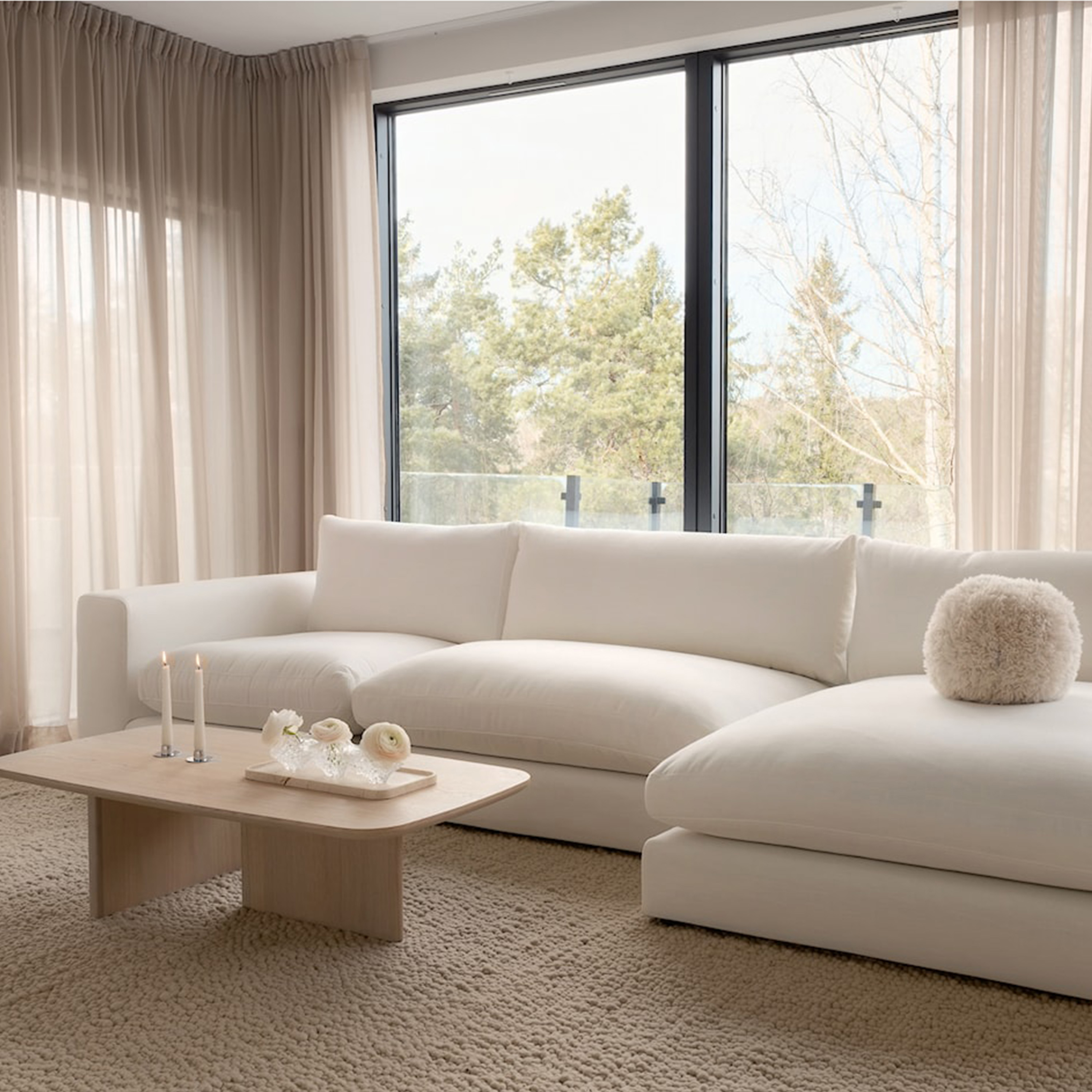 Sleepo Collection Capri Corner Module White 120x120