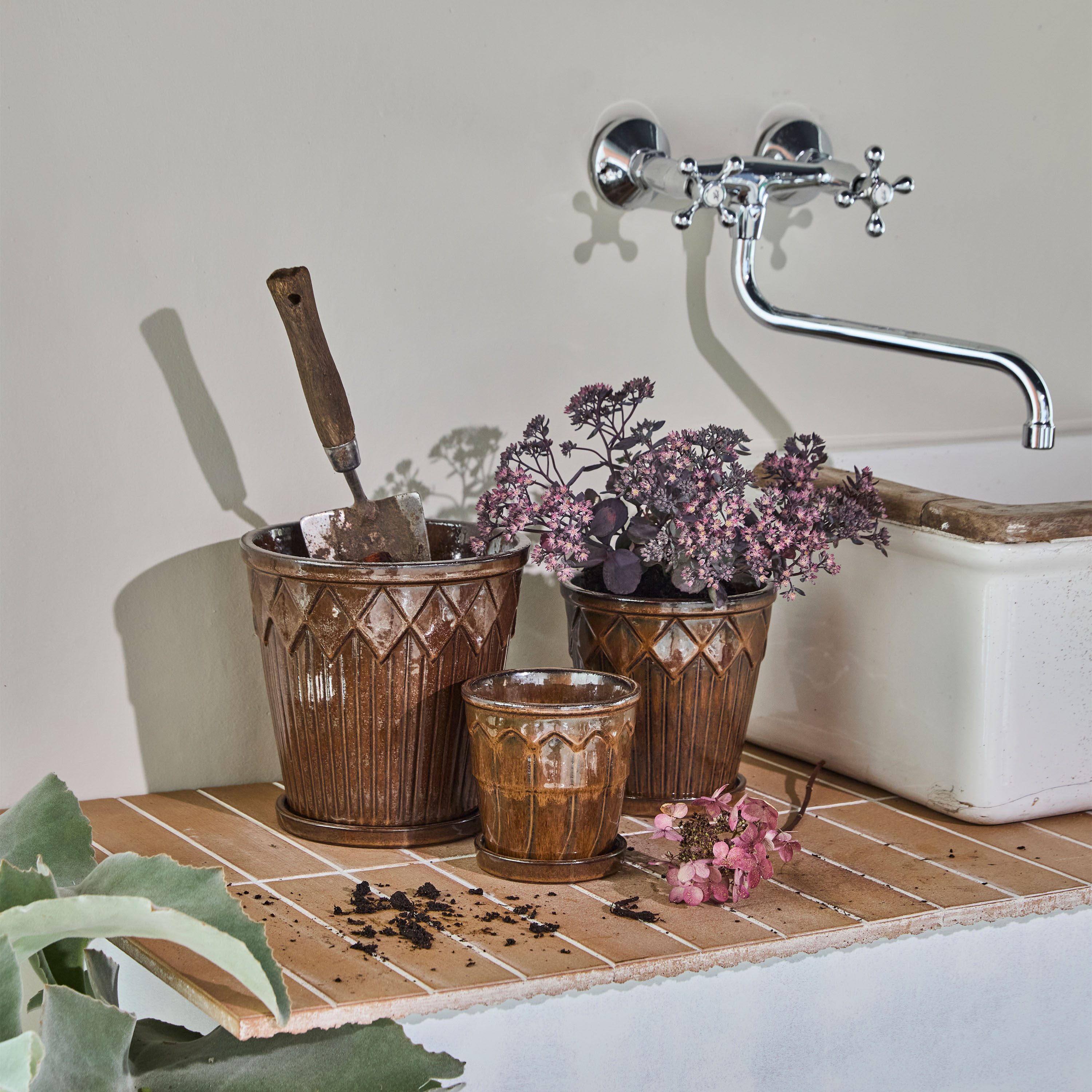 House Doctor Cora Ruukku Brun 3‑pack