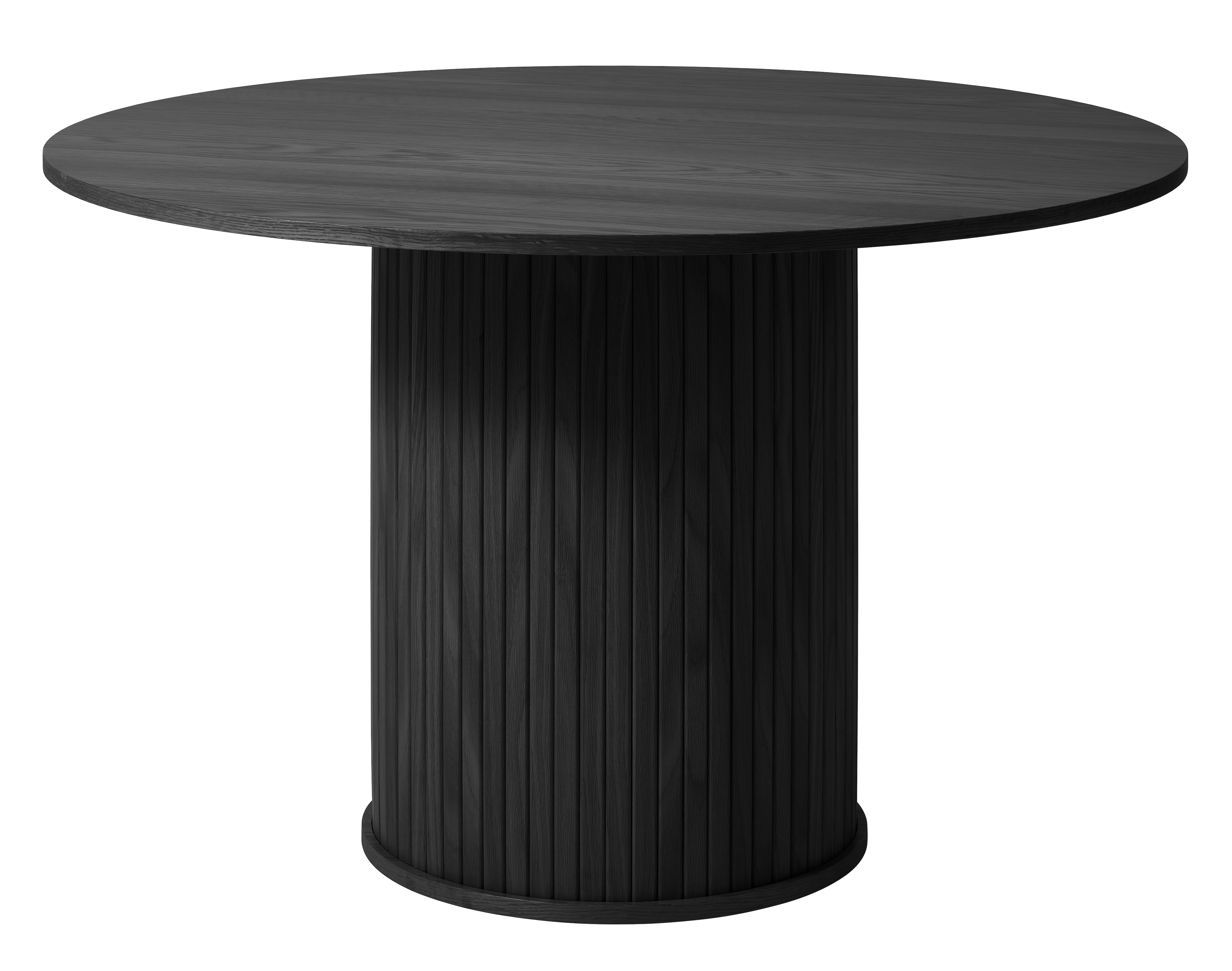 Nordic Home - Dara Ruokapöytä Tammi Black Ø120 Musta - Ruokapöydät