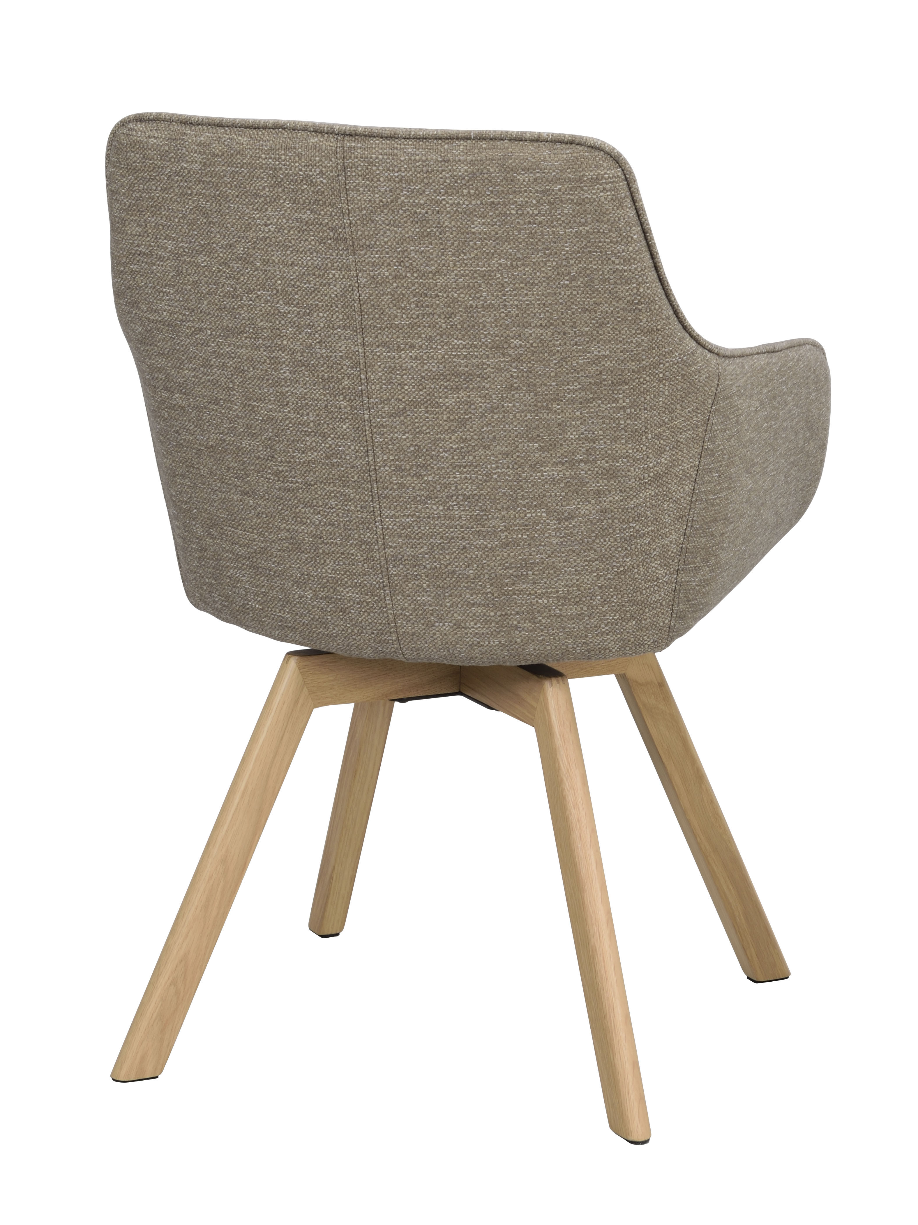 Rowico Home Alison Karmstol Mörkbeige/Ek