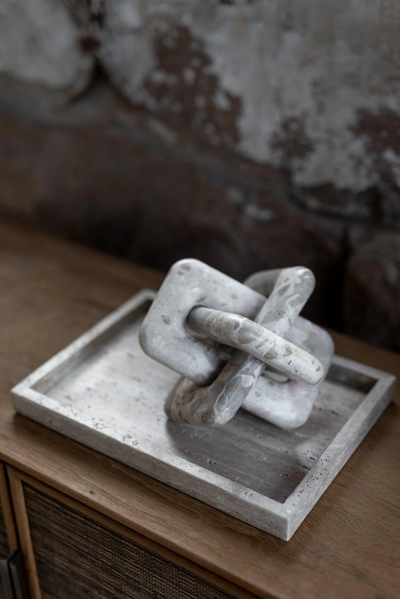 Jakobsdals Mae Rechteckiger Fat Travertin