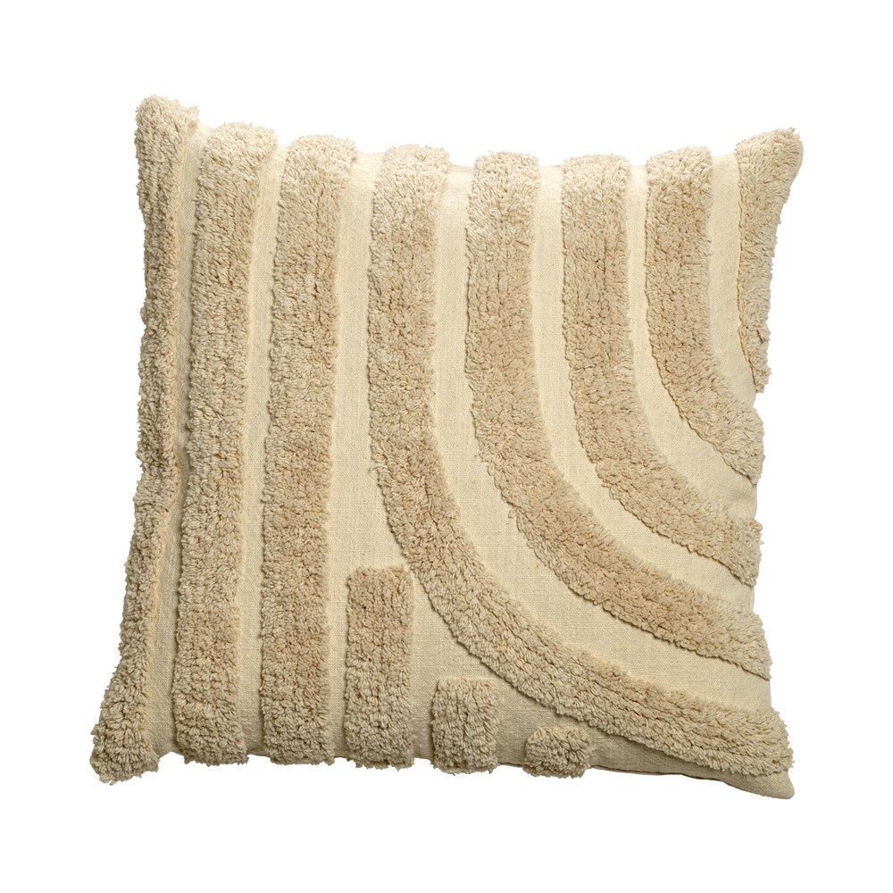 Mogihome - Leya Kissenbezug Natur 50x50 - Beige - Dekokissenbezug