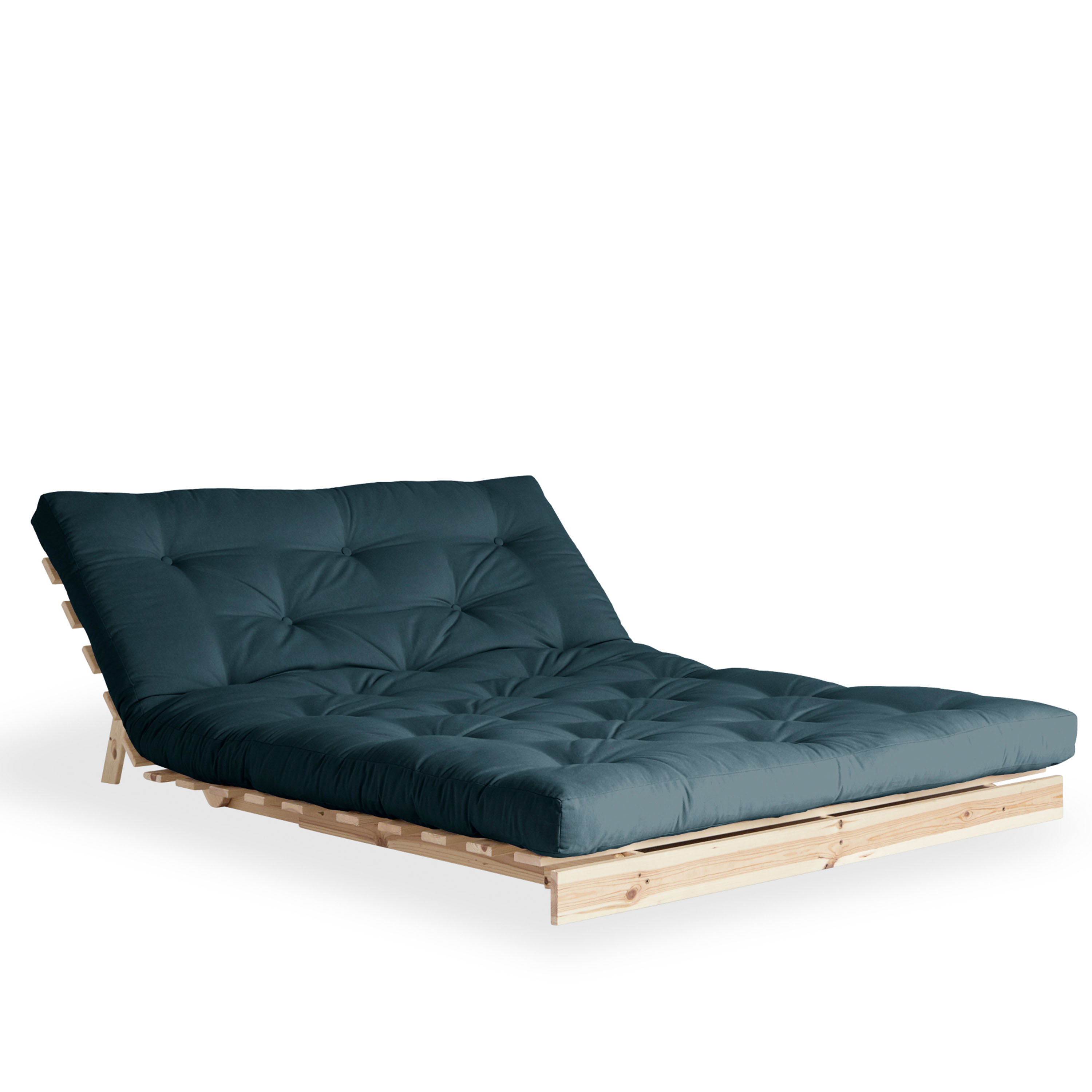 Karup Design Roots Vuodesohva Luonnollinen/Petrol Blue 140 cm