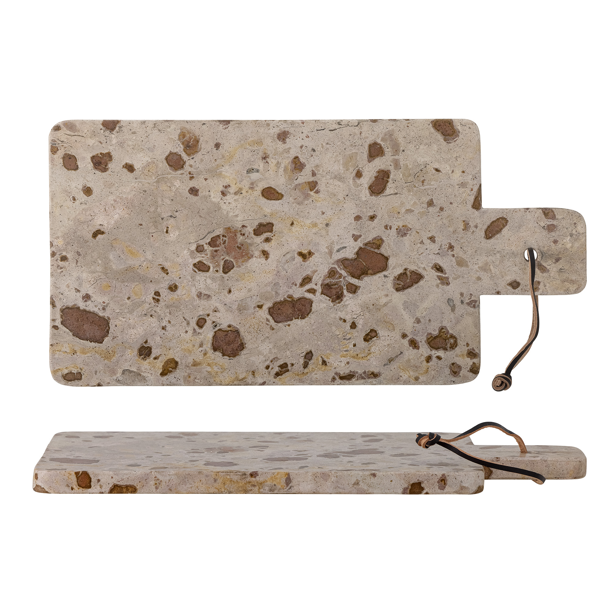 Bloomingville - Nukaka Schneidebrett Braun 40cm - Servierschalen & Platten