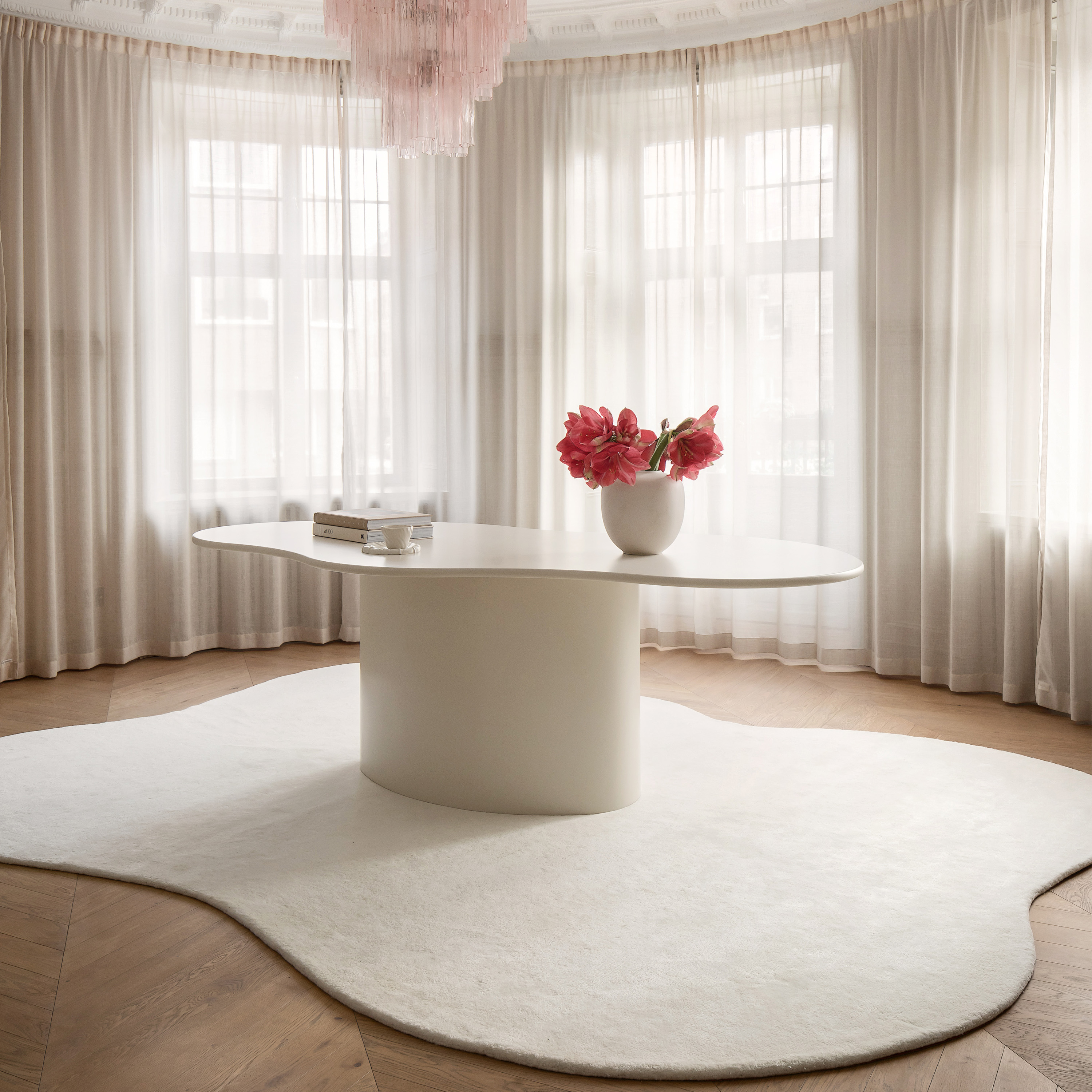 Sleepo Collection Stormi Wollteppich White 250x350