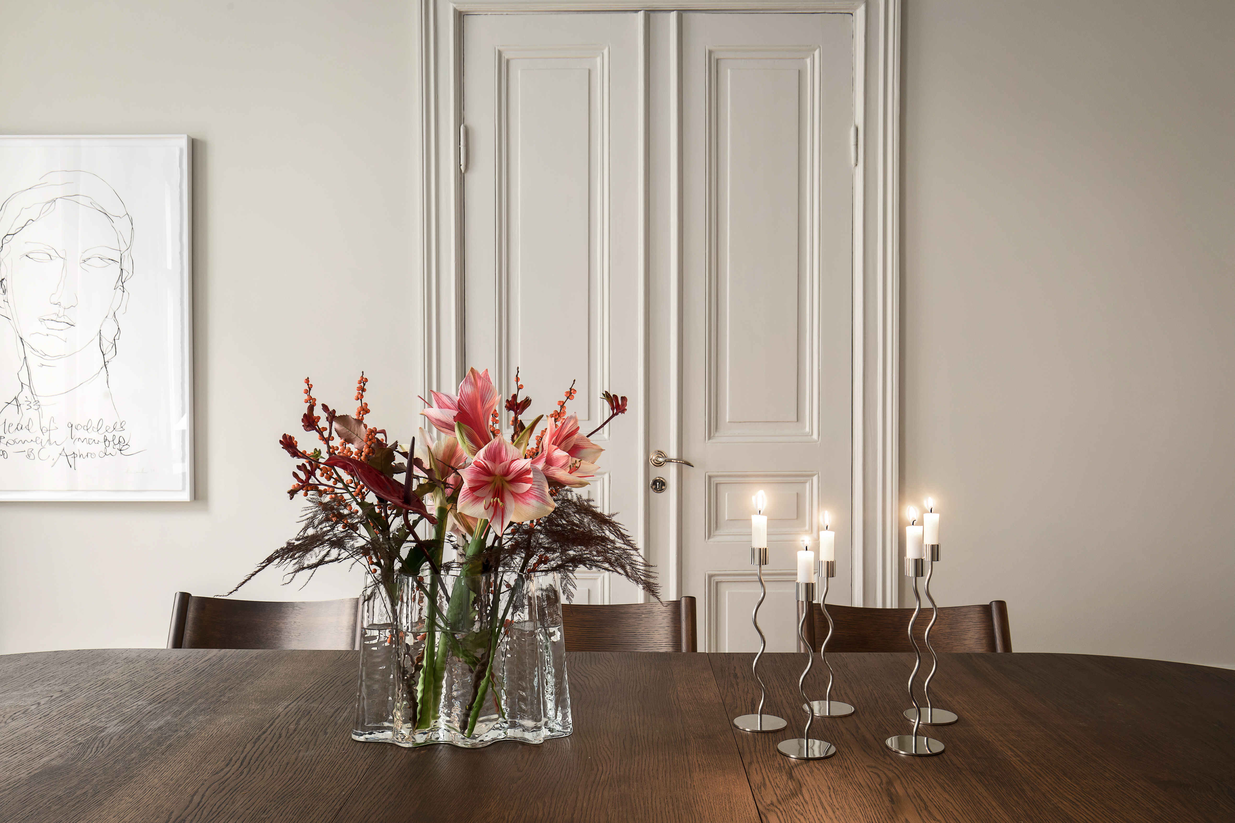 Cooee Design Curved Ljusstake Stainless Steel 26cm