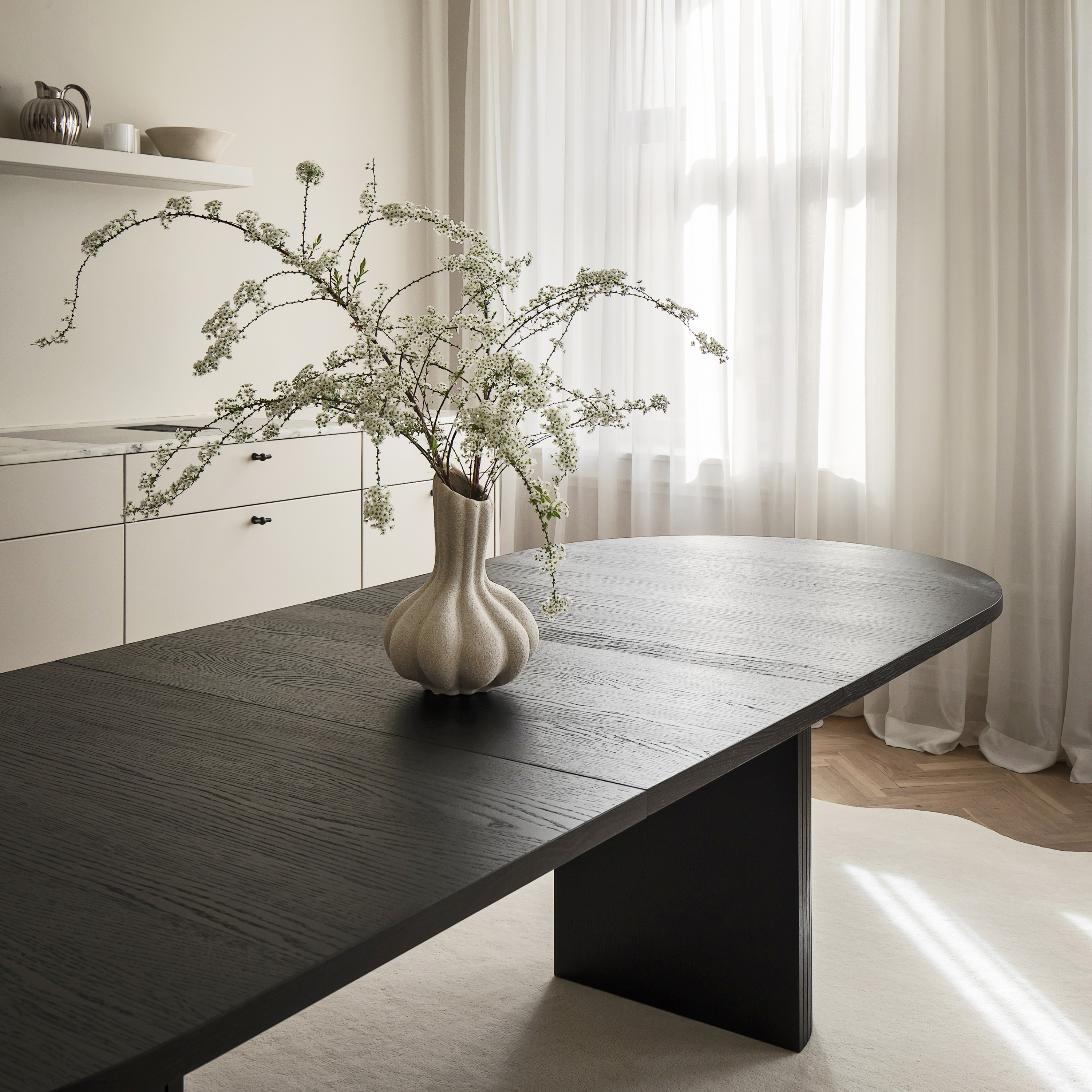 Sleepo Collection Bauer Matbord Svartbetsad 250+50