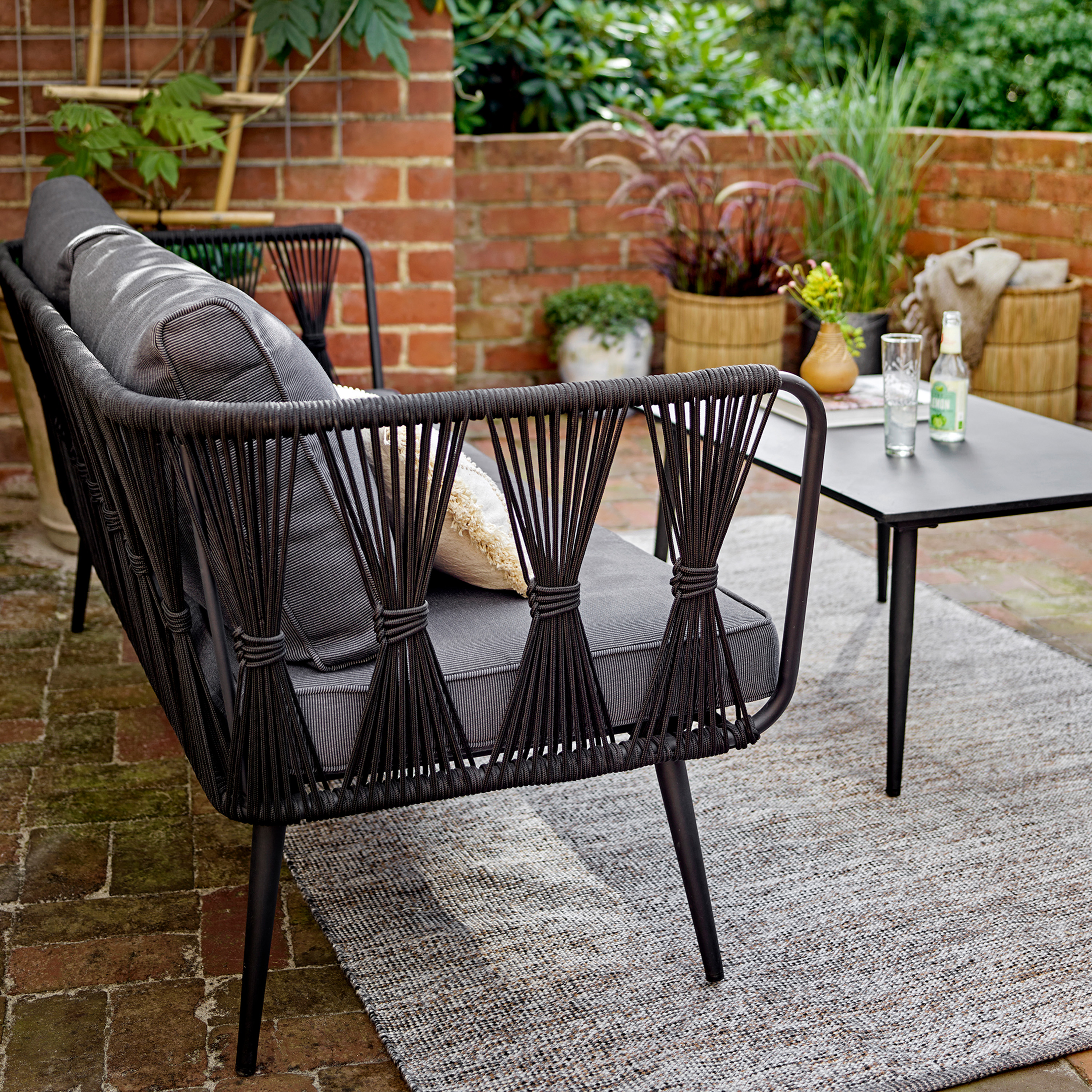 Bloomingville Pavone Loungesoffa Svart 174cm