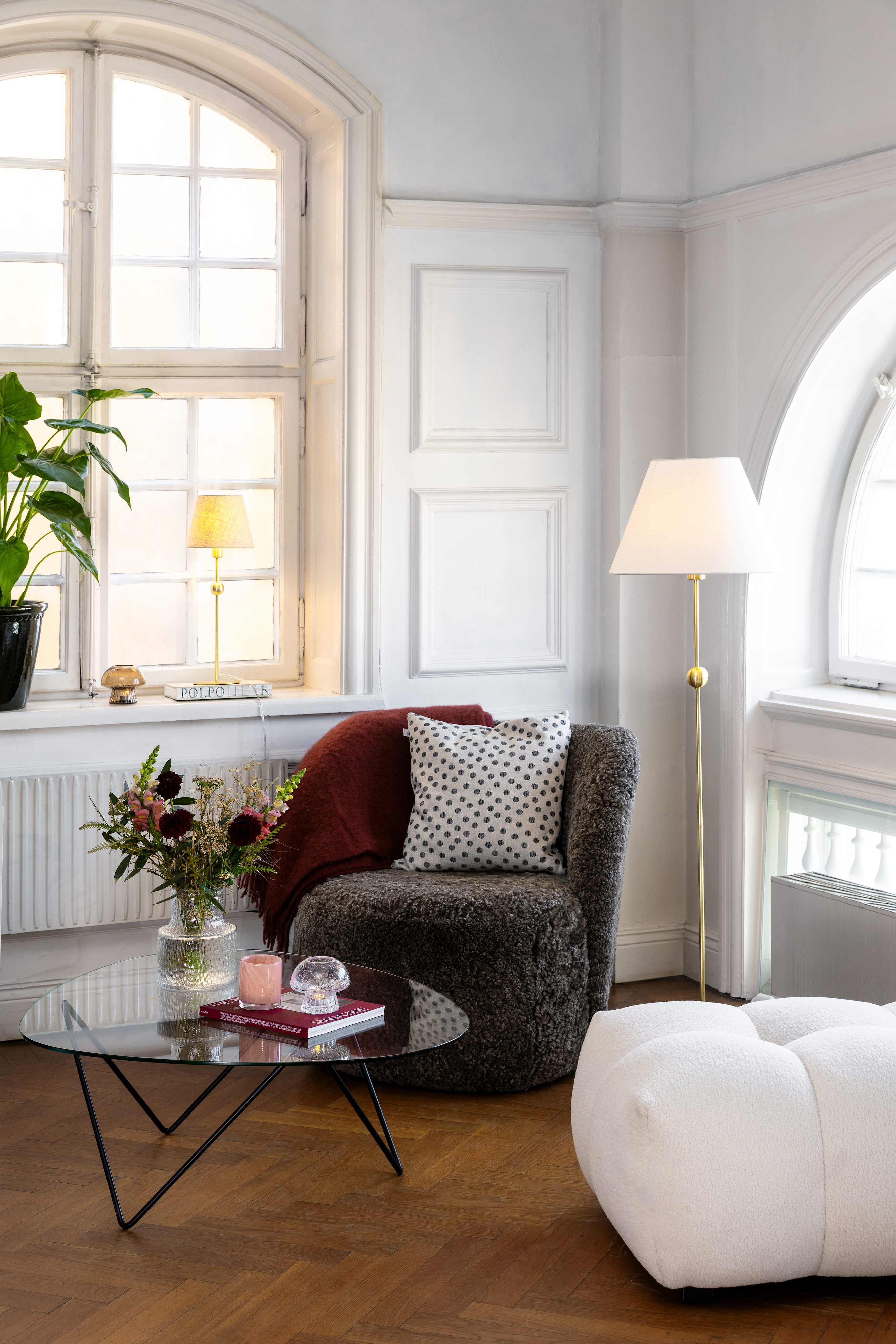 Globen Lighting Sigrid Lampunvarjostin Valkoinen 40 cm