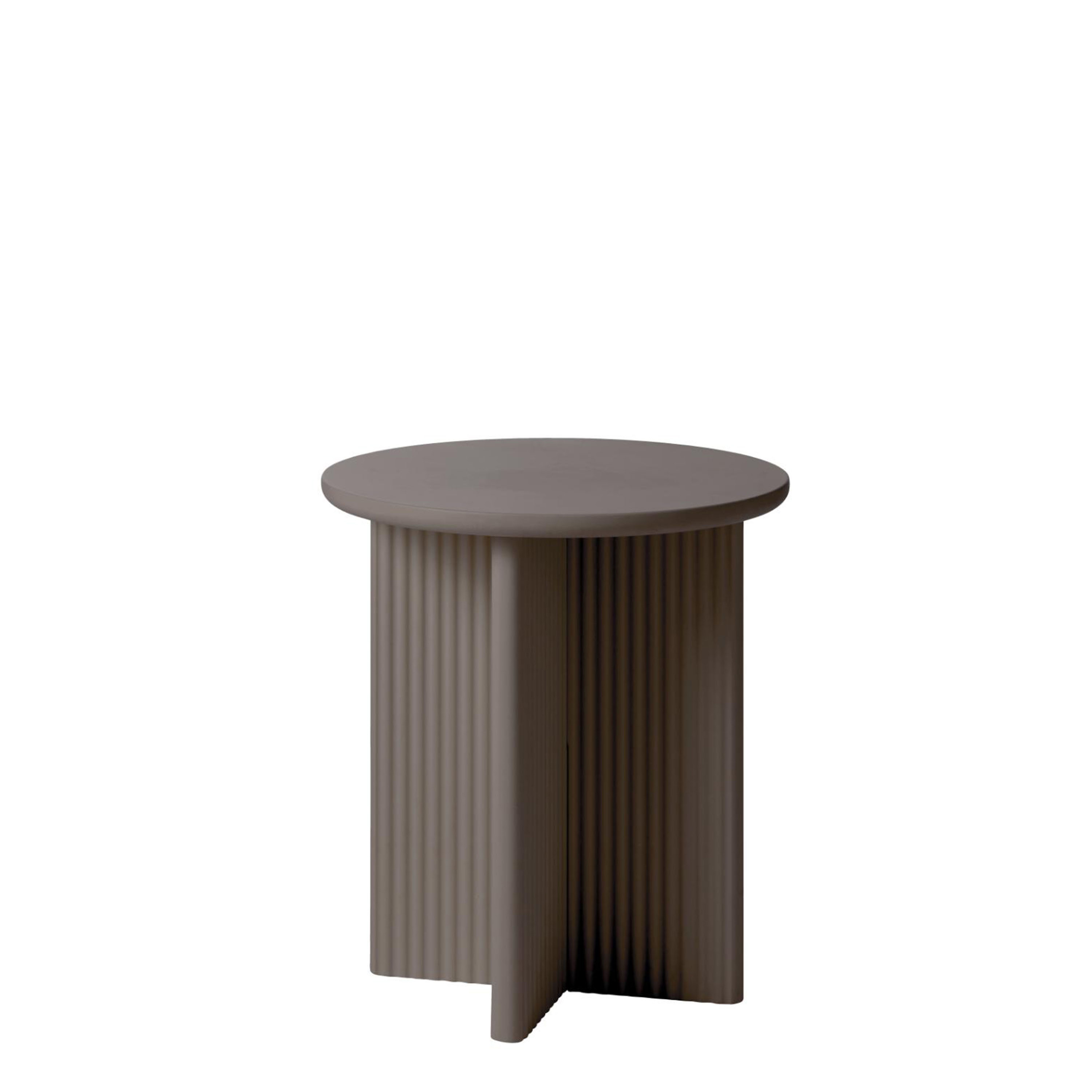 Mona Sidebord Taupe Ø50