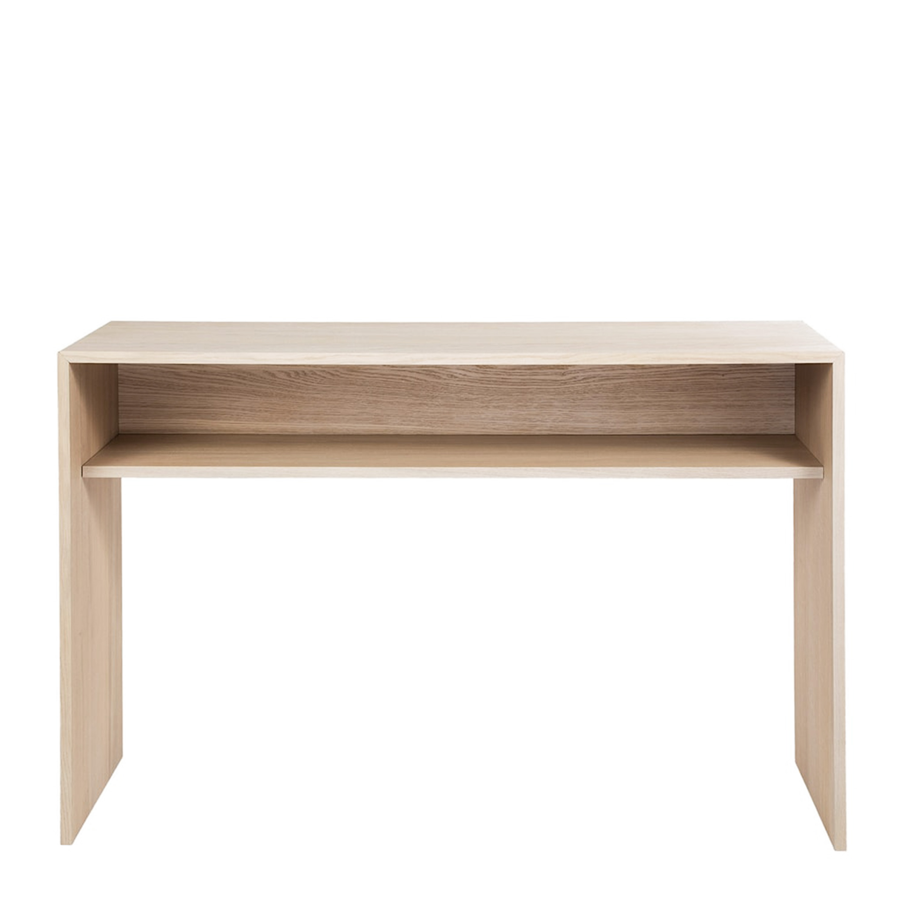 Esme Konsollbord med Hylle Hvitoljet Eik 125cm