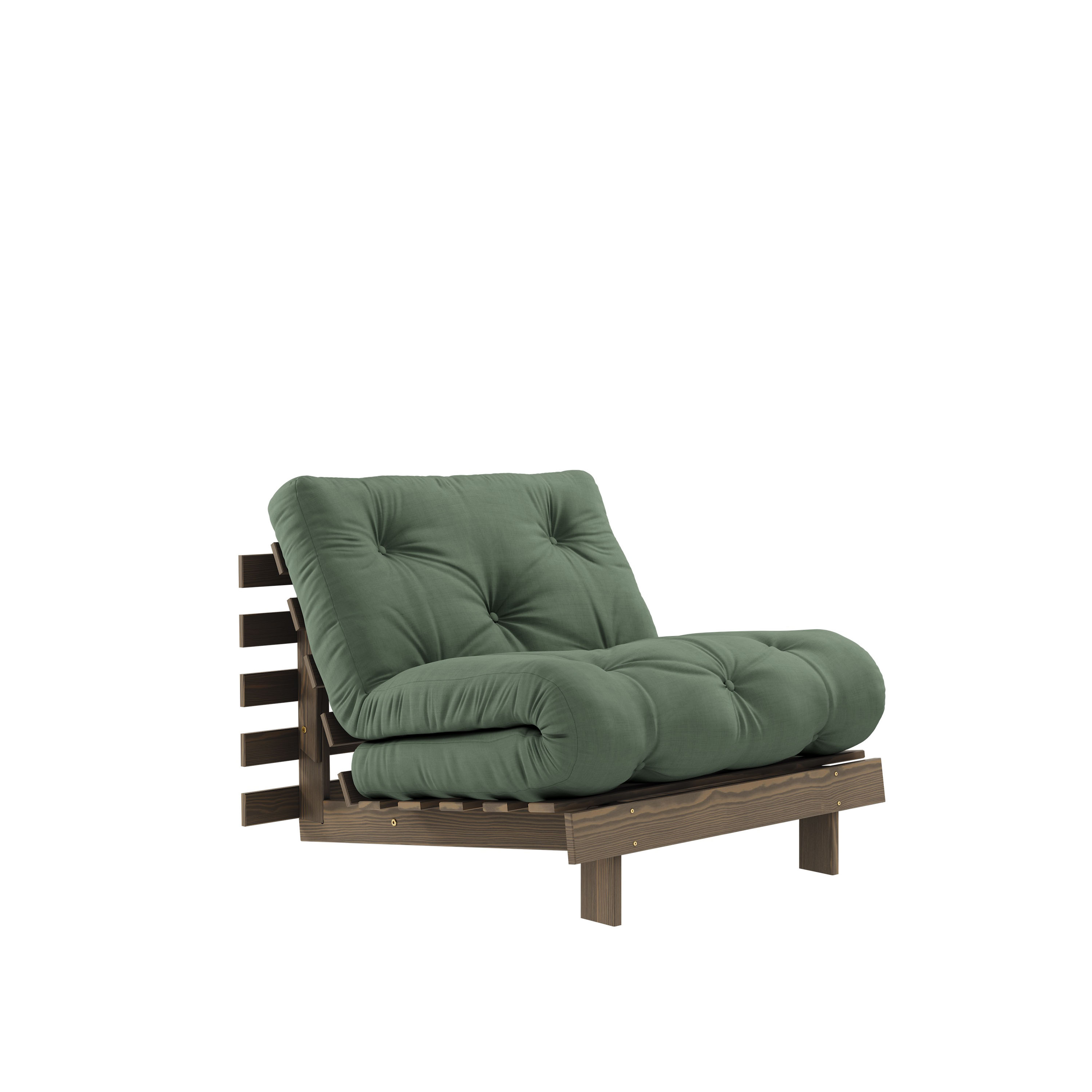 Roots Nojatuoli Ruskea/Olive Green 90cm