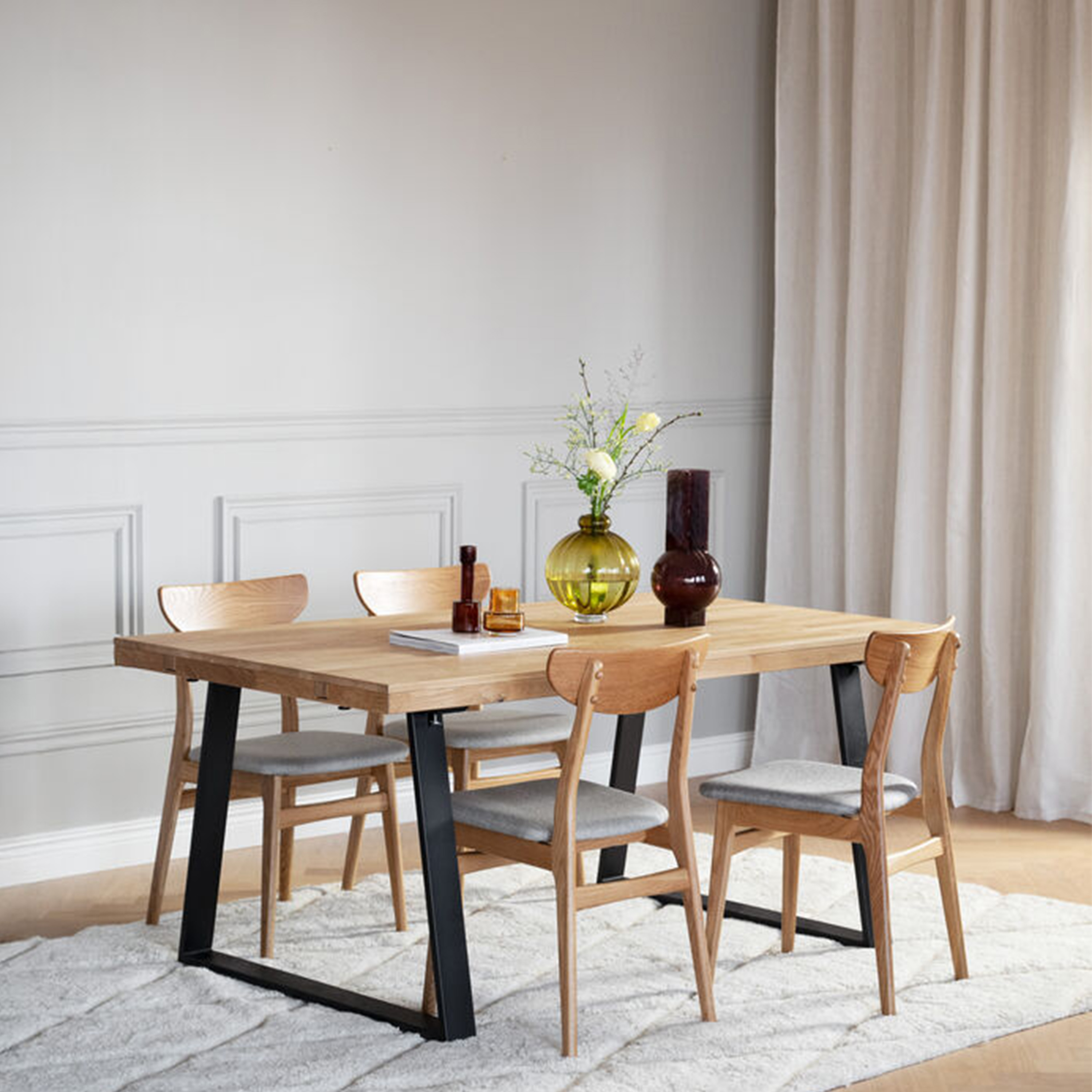 Rowico Home Brooklyn Matbord U-ben Ek 170cm