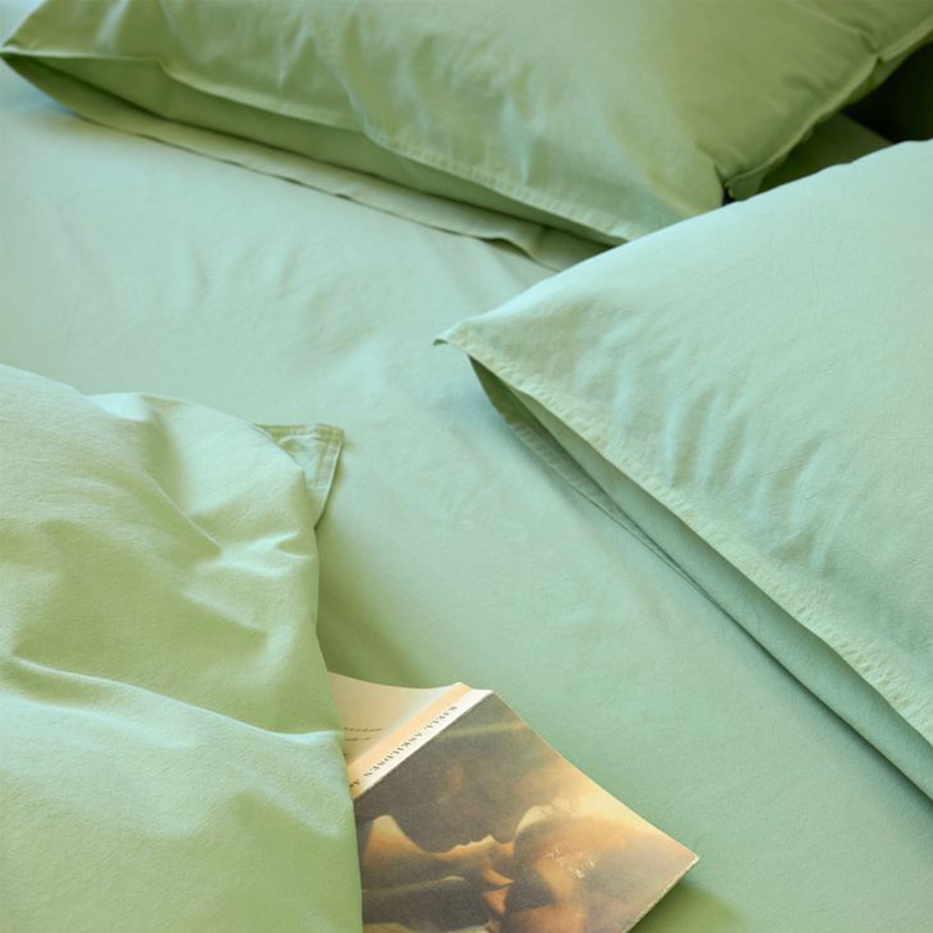 Høie Frøya EKO Örngott Vårgrön 50x60