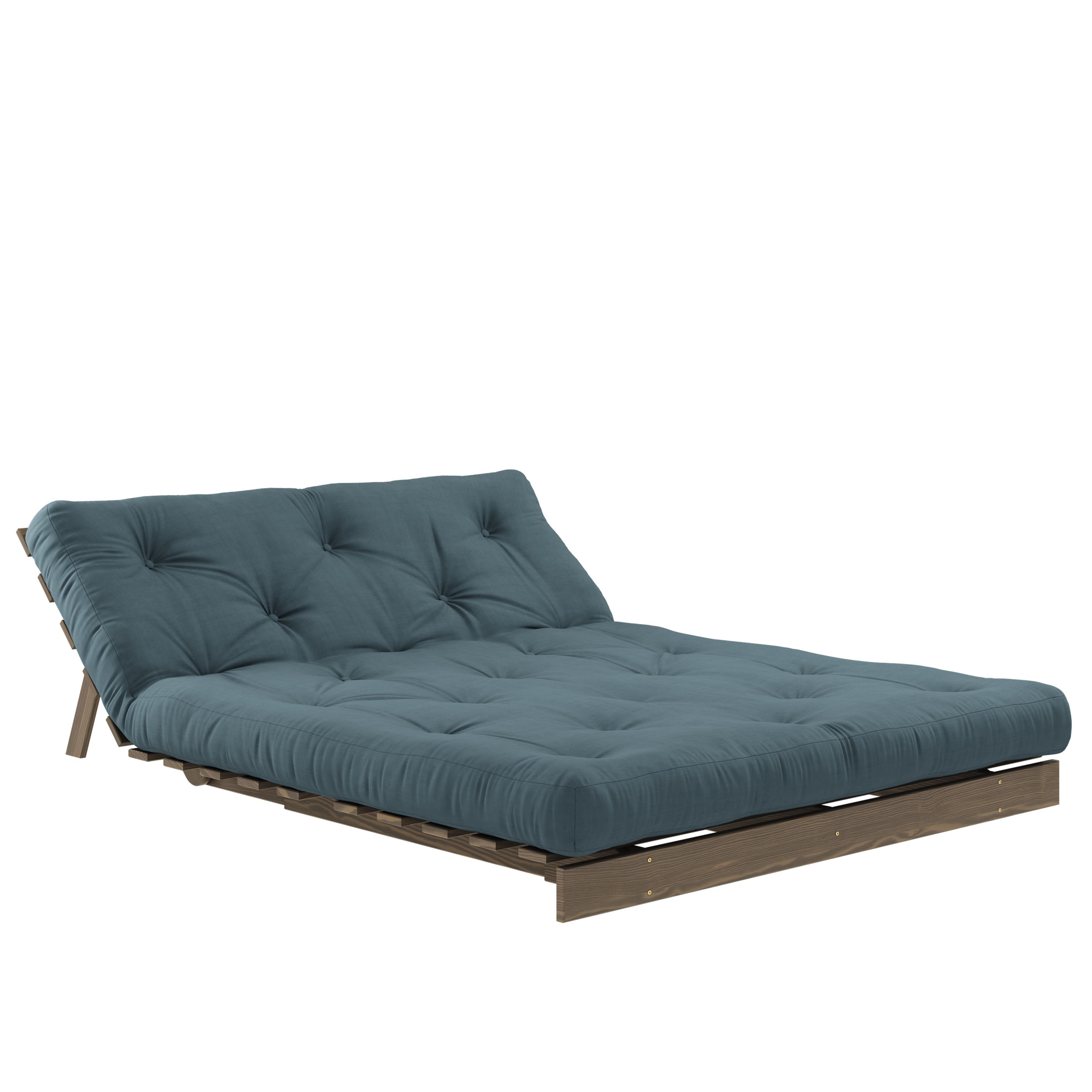 Karup Design Roots Vuodesohva Ruskea/Petrol Blue 140cm