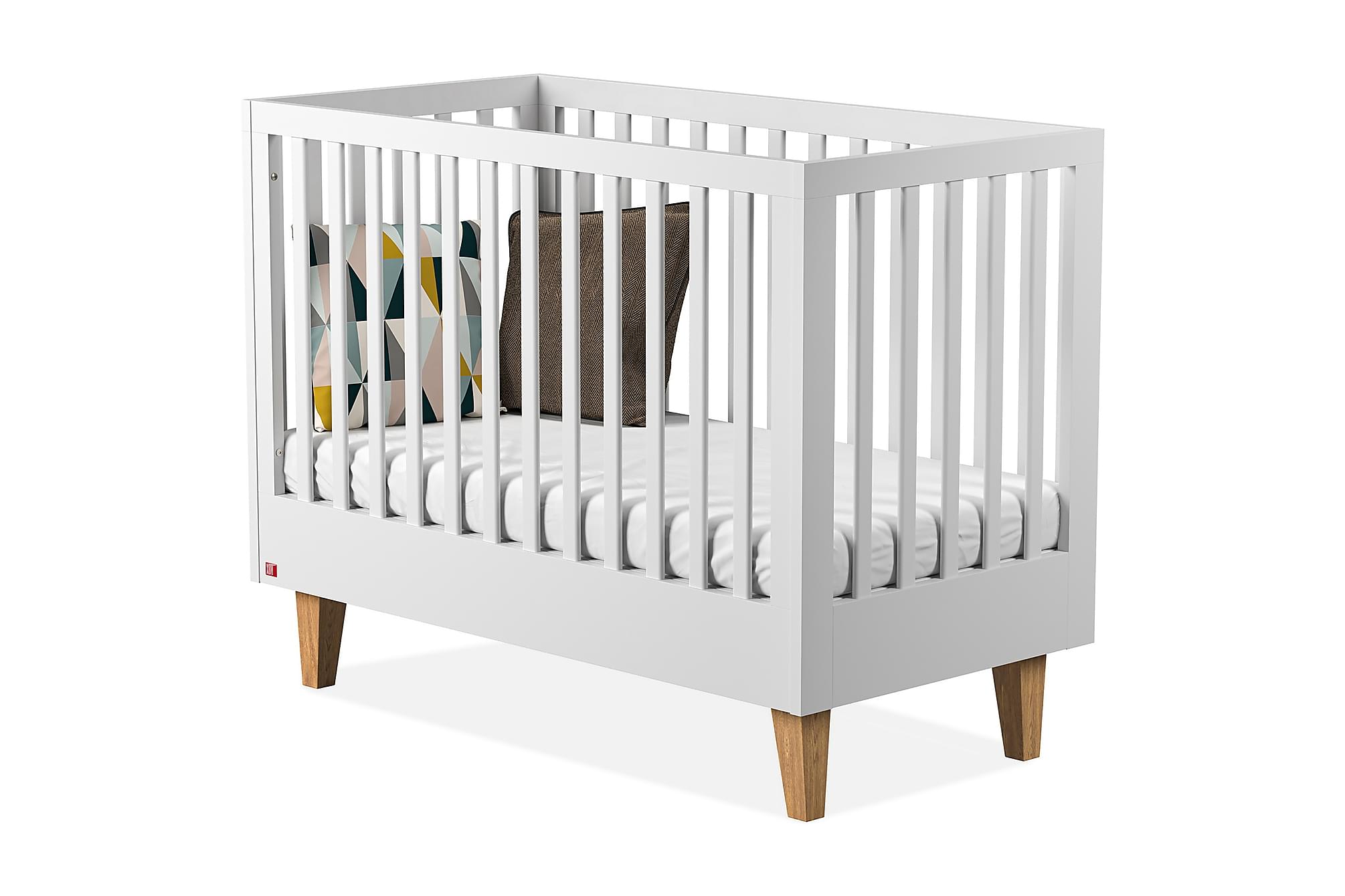 Nordic Home - Lumi Spjälsäng Ek/Vit 60x120