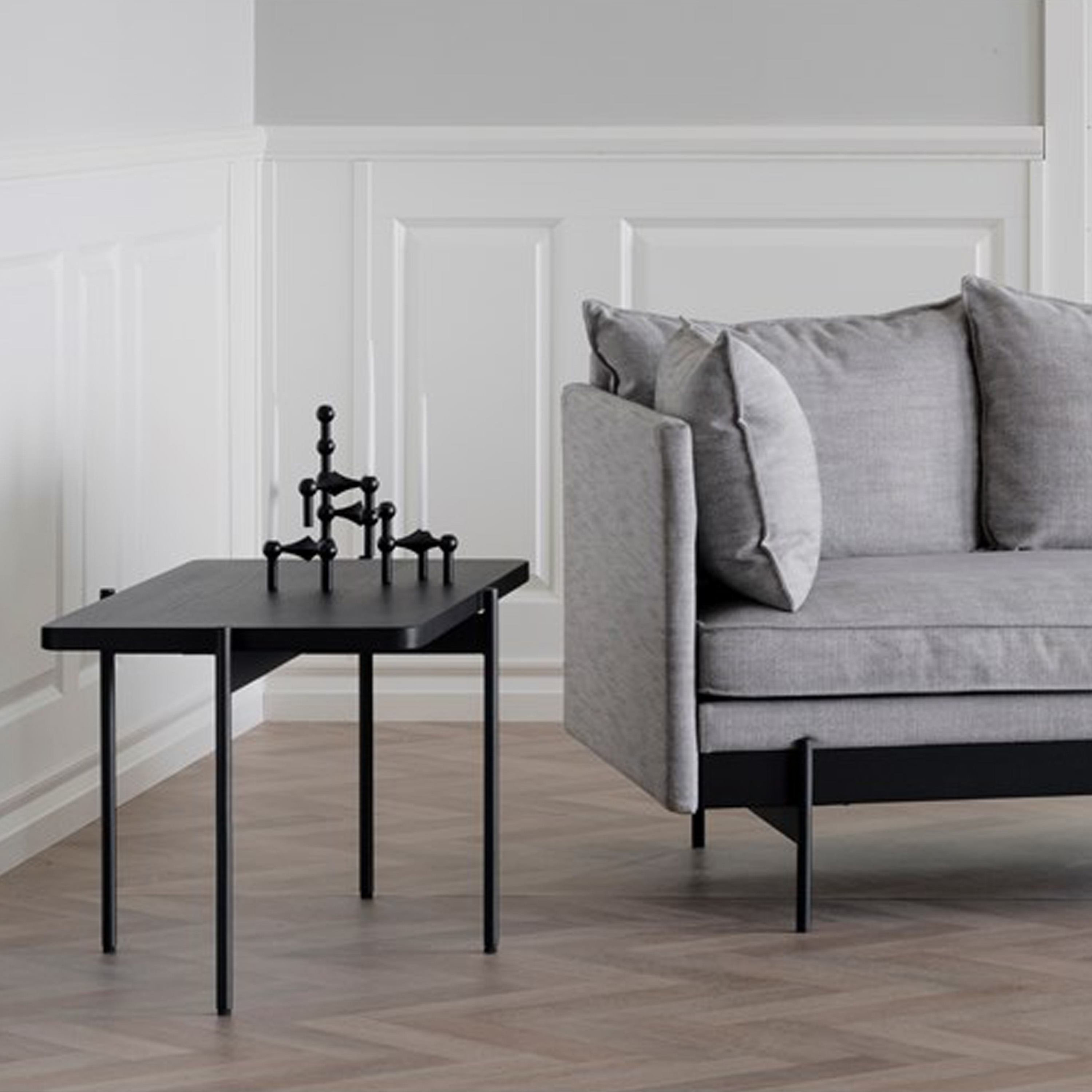 Rowico Home Shelton Couchtisch Schwarz 95x50cm