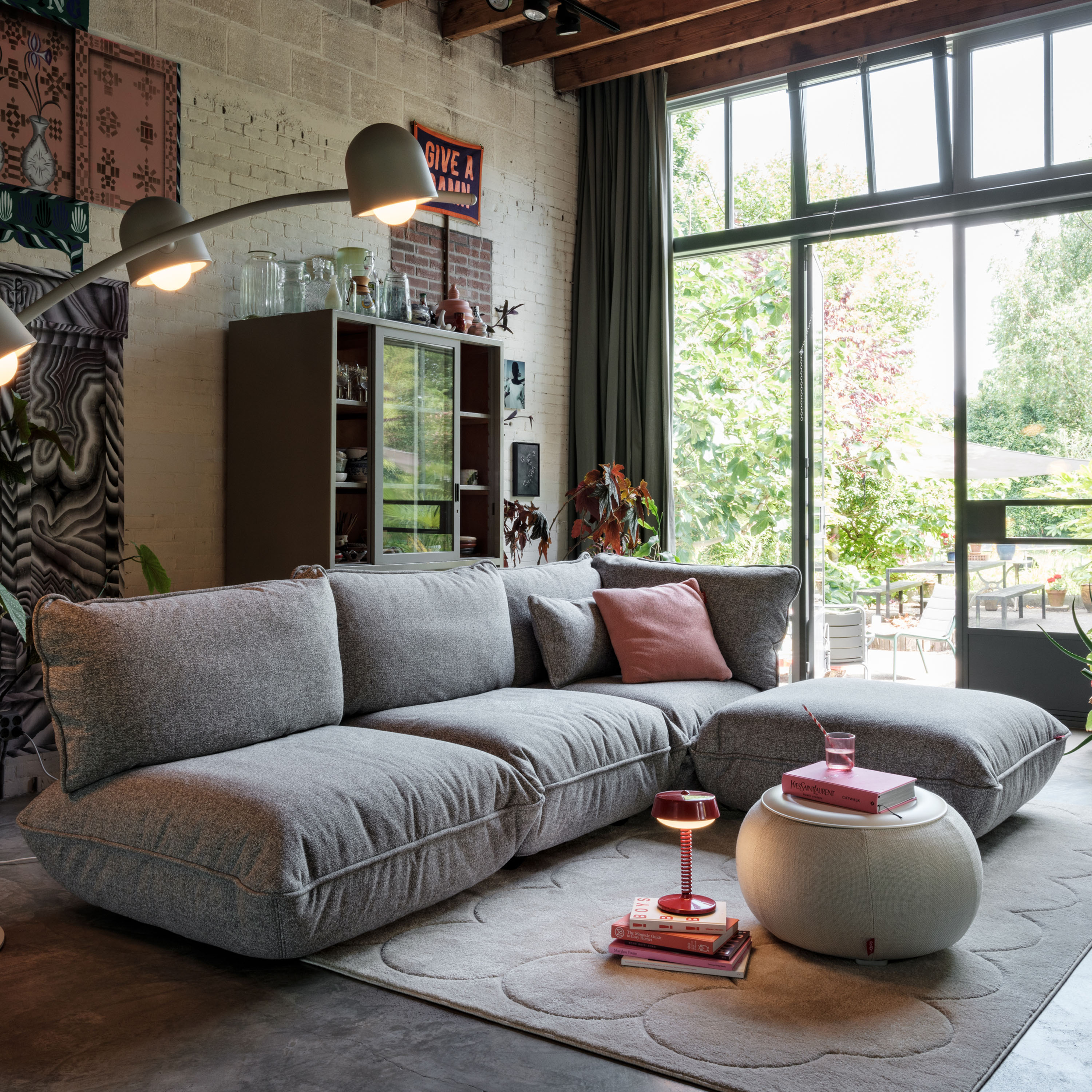 Fatboy Sumo Mingle 4-seater Sofa Grid Stone 301cm