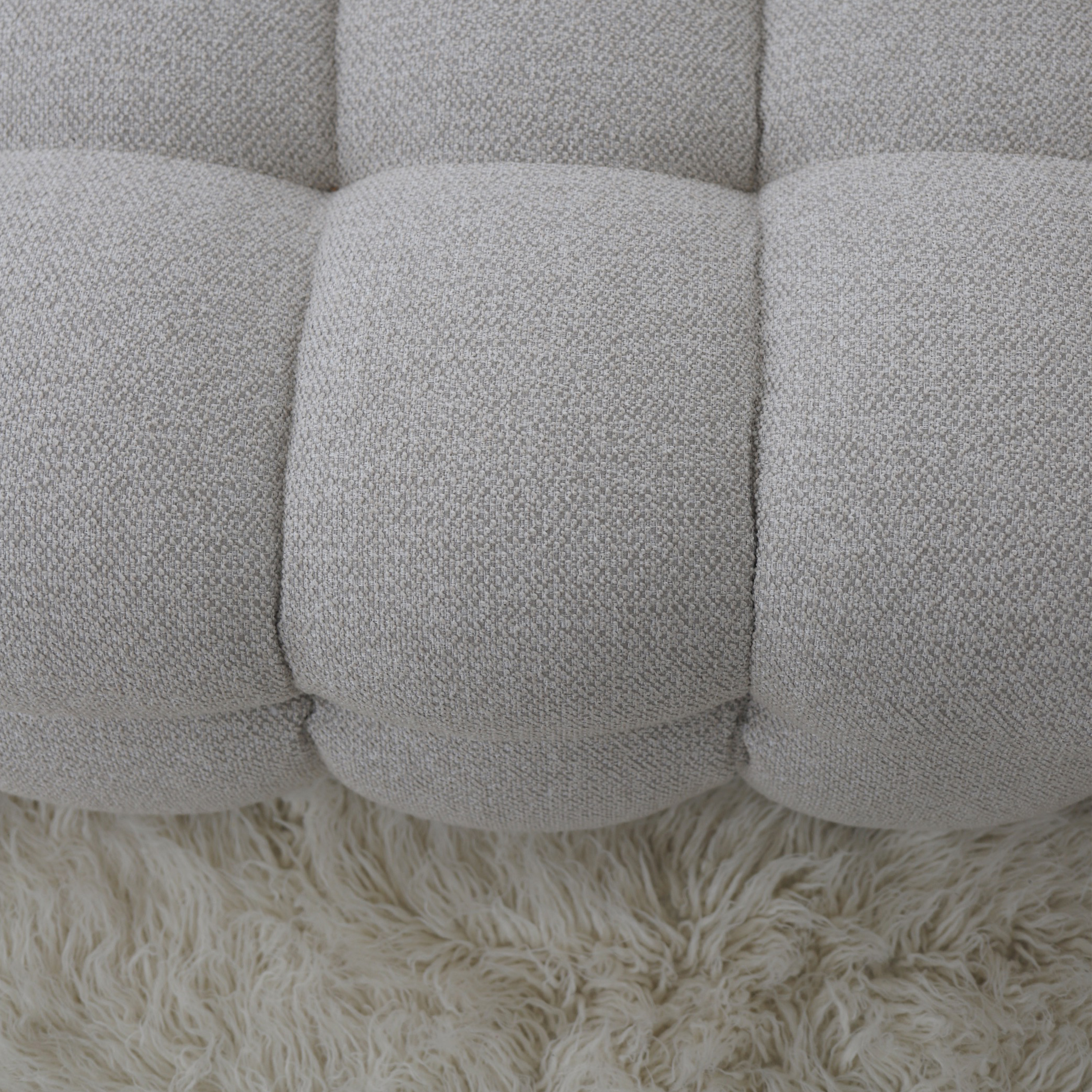 Sleepo Collection Billie 3-sits Soffmodul Vänster Armstöd Beige Bouclé 202cm