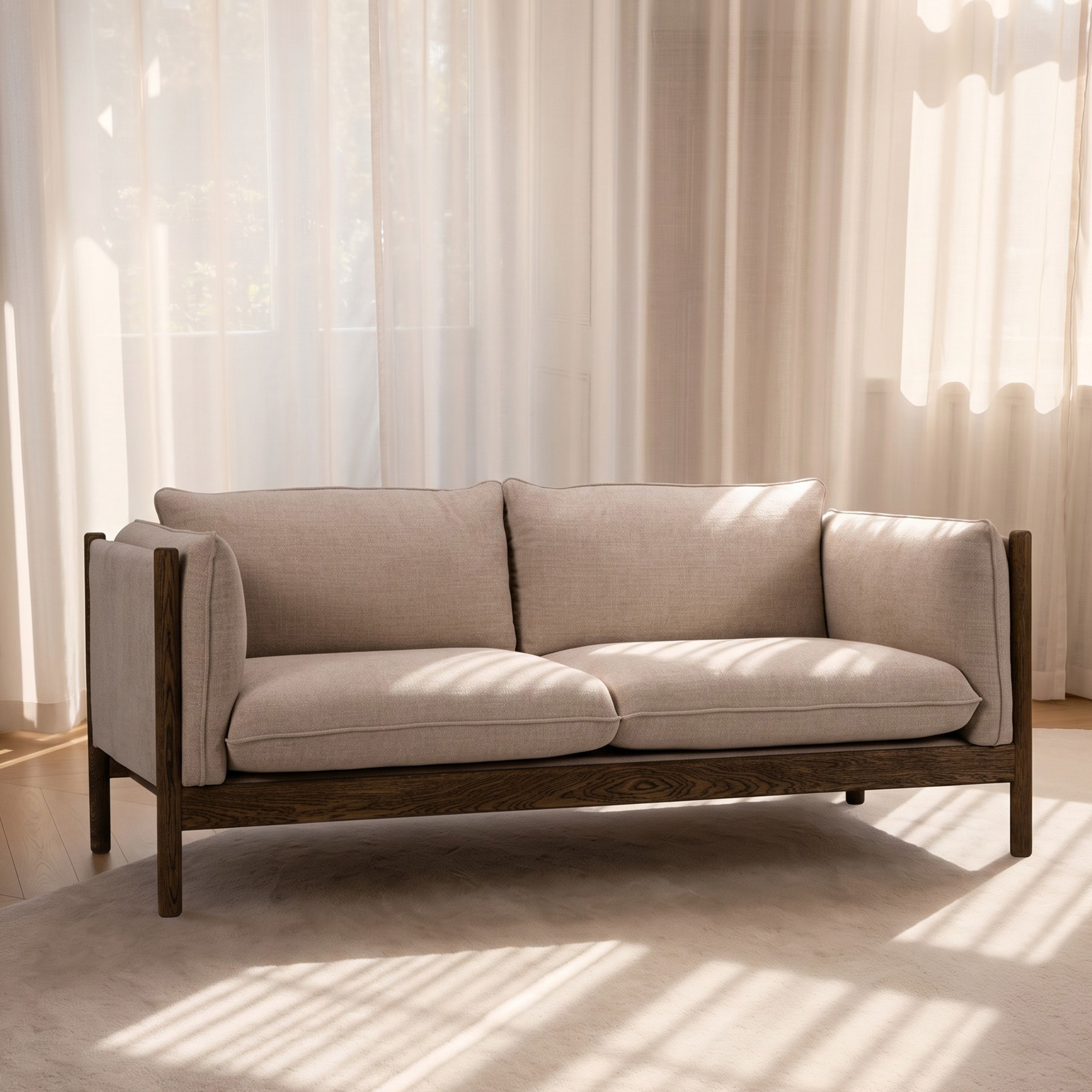 Aria 2.5-sits Soffa Sand/Brownstained 188cm